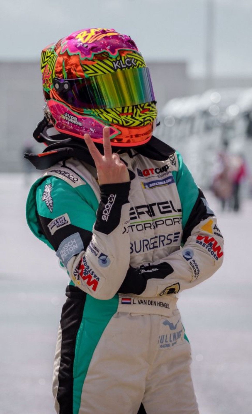 Racing suit motorsport laura van den hengel ferrari nascar
