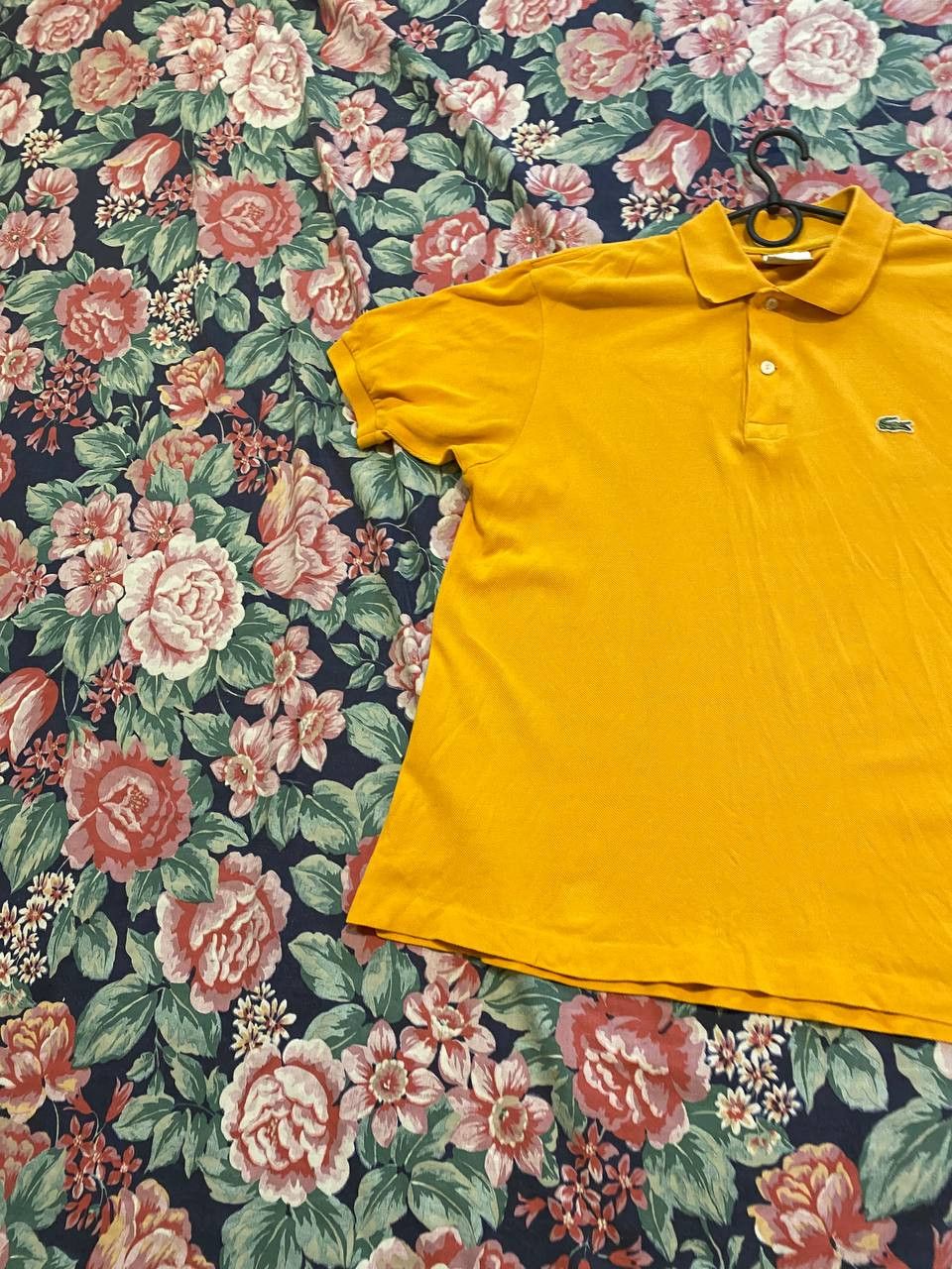 Lacoste Vintage Polo logo Lacoste yellow Y2K T-Shirt streetwear Size US M / EU 48-50 / 2 - 6 Thumbnail