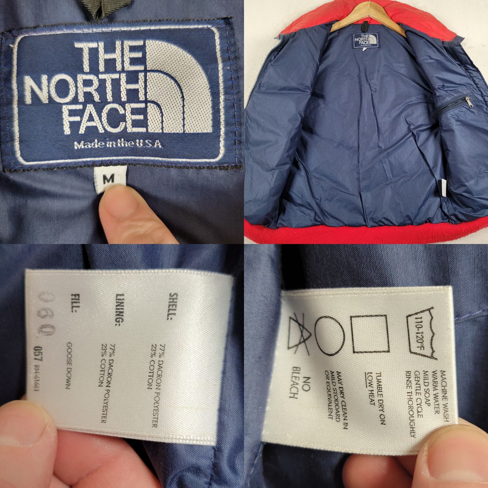 The North Face VINTAGE The North Face Vest Mens M Blue Red Puffer Vest Size US M / EU 48-50 / 2 - 9 Thumbnail