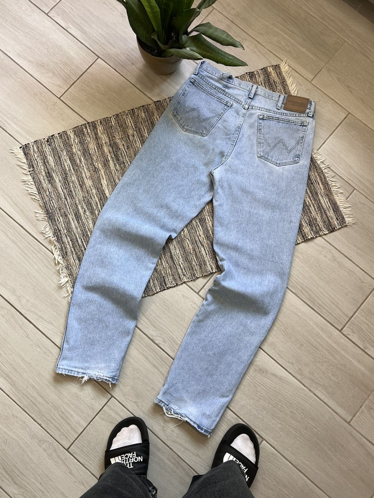 Vintage × Wrangler Vintage Wrangler Jeans washed distressed denim blue Size US 34 / EU 50 - 1 Thumbnail