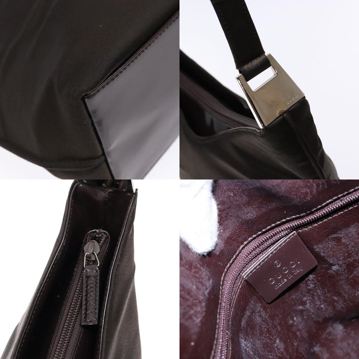 Gucci GUCCI Shoulder Bag Nylon Brown Silver 001 001 Size ONE SIZE - 11 Thumbnail