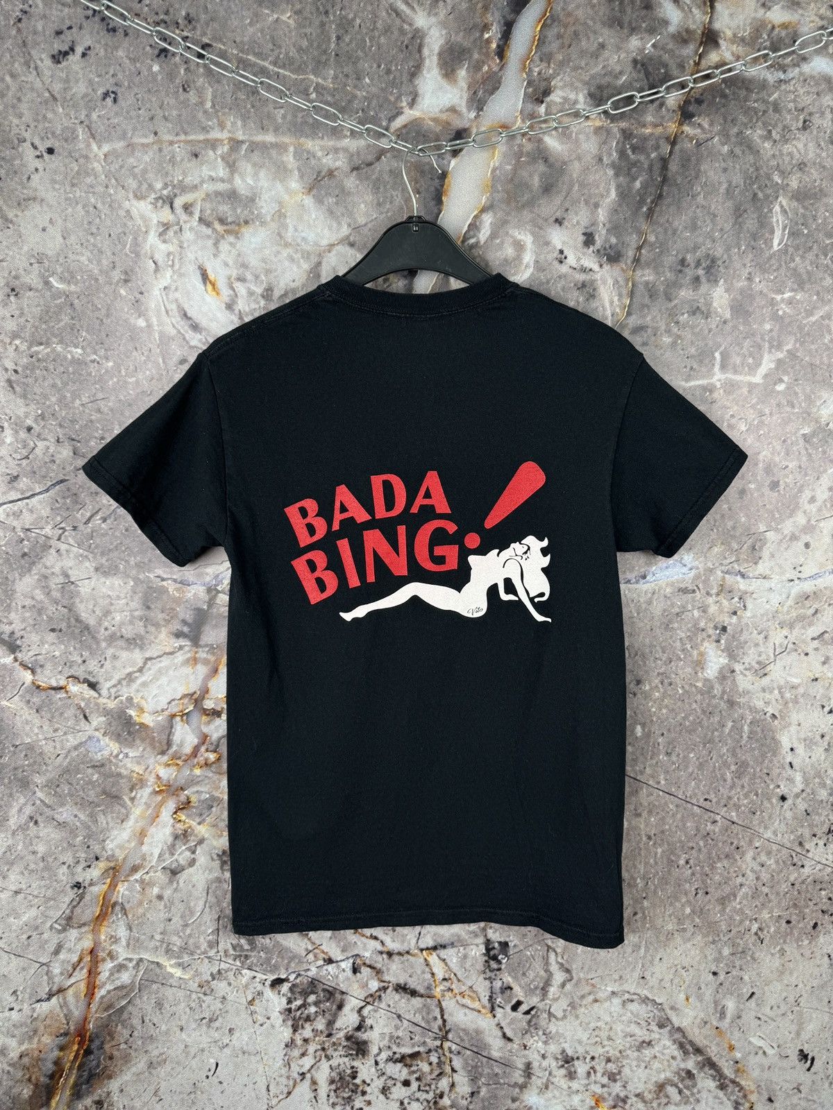 Gildan The Sopranos T-Shirt Bada Bing HBO TV Series Movie Size S Size US S / EU 44-46 / 1 - 9 Thumbnail