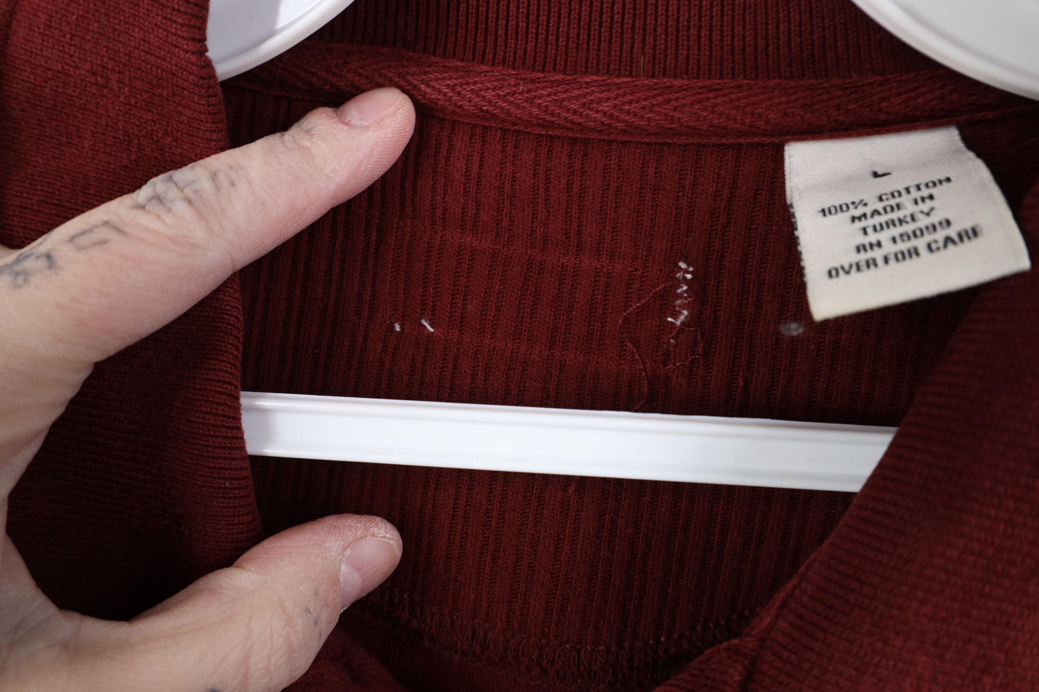 Vintage Vintage Y2K Streetwear Ribbed Knit Long Sleeve Rugby Polo Size US L / EU 52-54 / 3 - 5 Thumbnail
