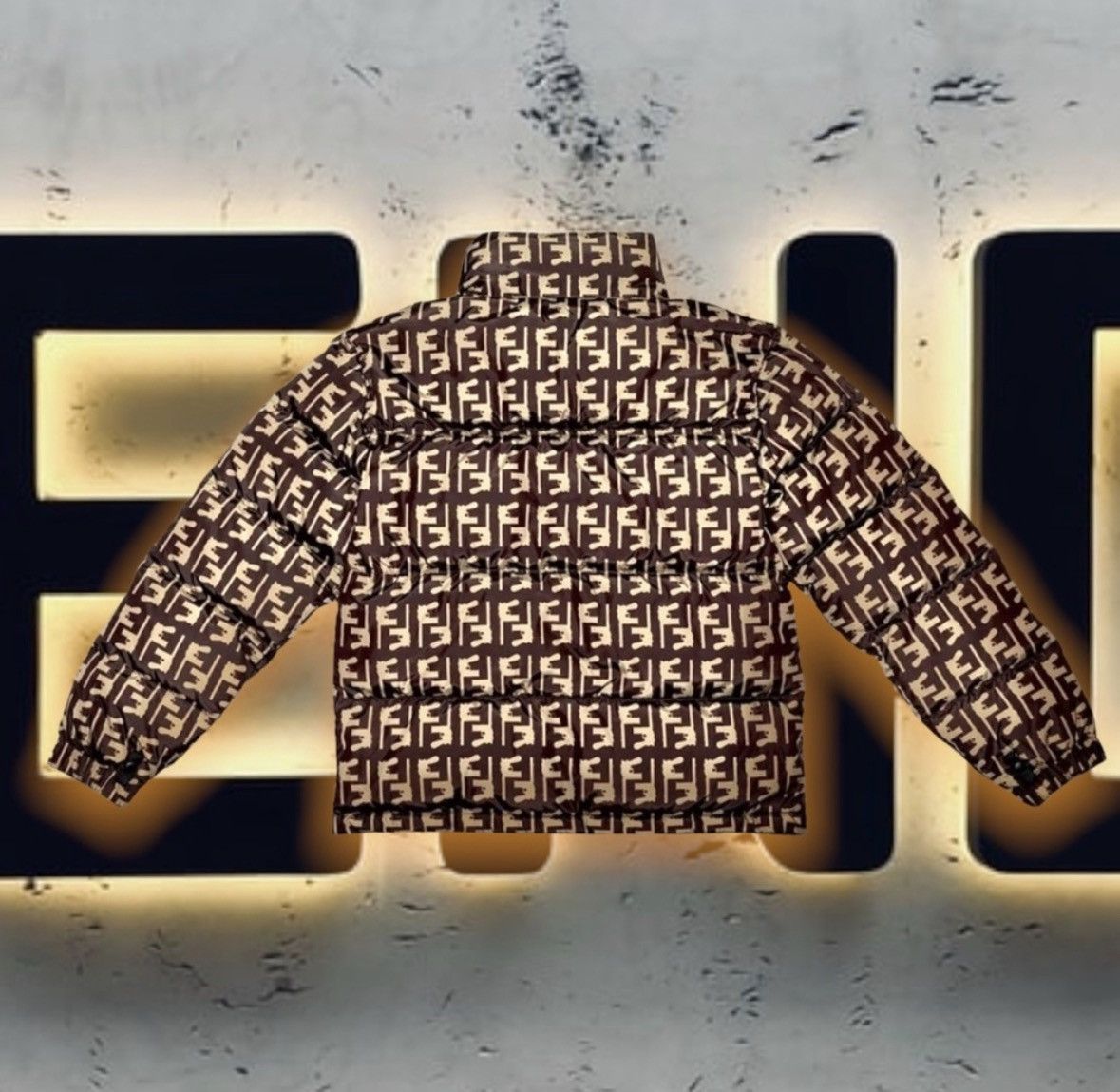Bravest Studios 🆕 FeNNDi GuNneR 🔫 MonoGram PuFFeR 🧥 Size US M / EU 48-50 / 2 - 2 Thumbnail