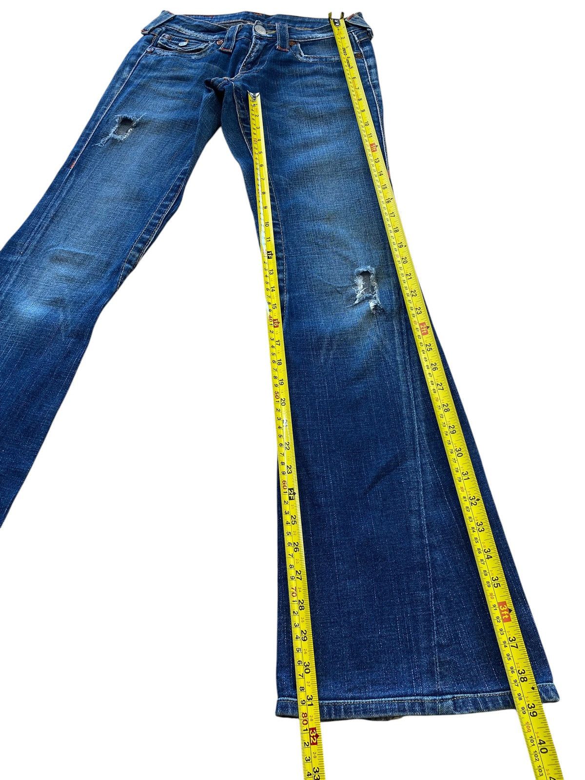 True Religion True Religion Blue Wash Style Flare Jeans Size US 28 / EU 44 - 8 Thumbnail