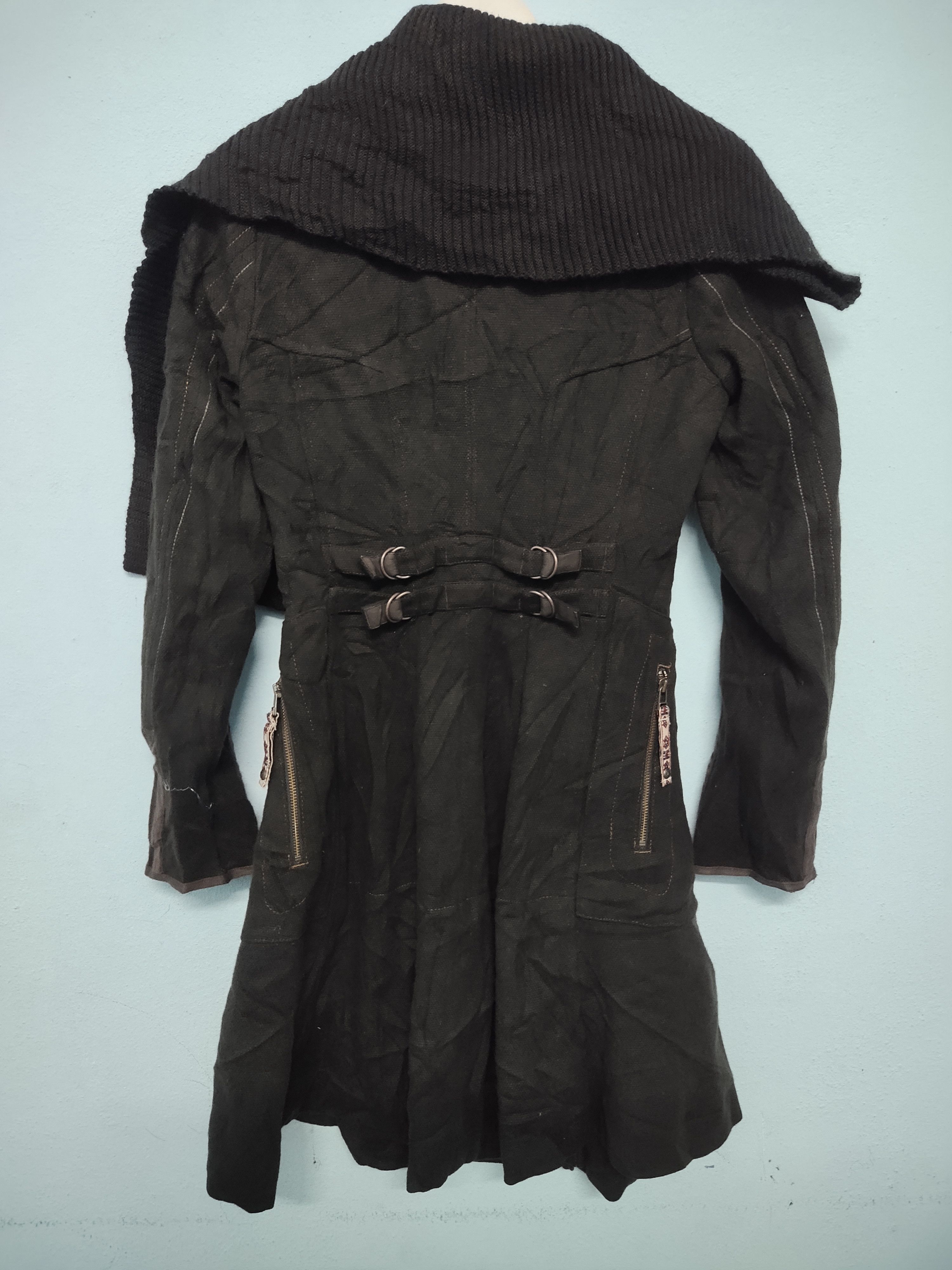 Marithe + Francois Girbaud Marithe Francois Girbaud Brown Alpaca Wool Blend Long Jacket Size S / US 4 / IT 40 - 2 Thumbnail