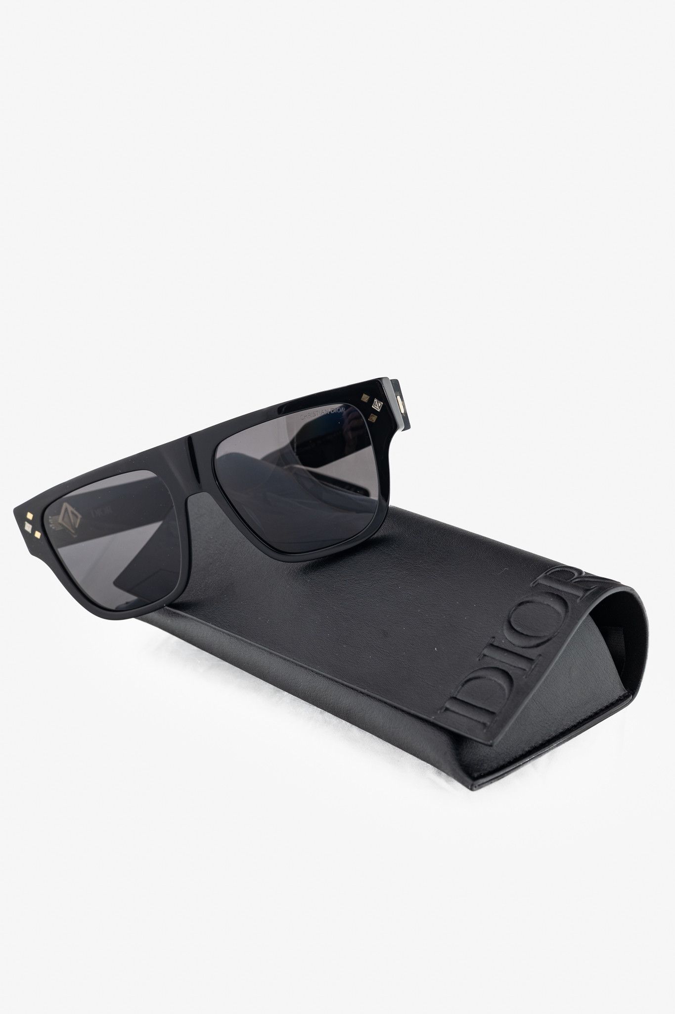 Dior Dior CD Diamond S6I Black Geometric Square Sunglasses Size ONE SIZE - 10 Thumbnail