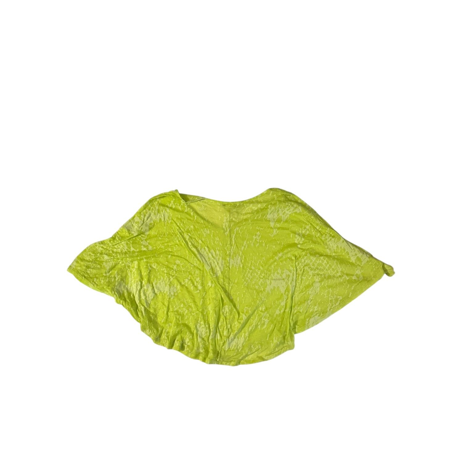 Other Charlotte Russe Women’s Sheer Neon Green Crop Top – Medium Size M / US 6-8 / IT 42-44 - 3 Thumbnail
