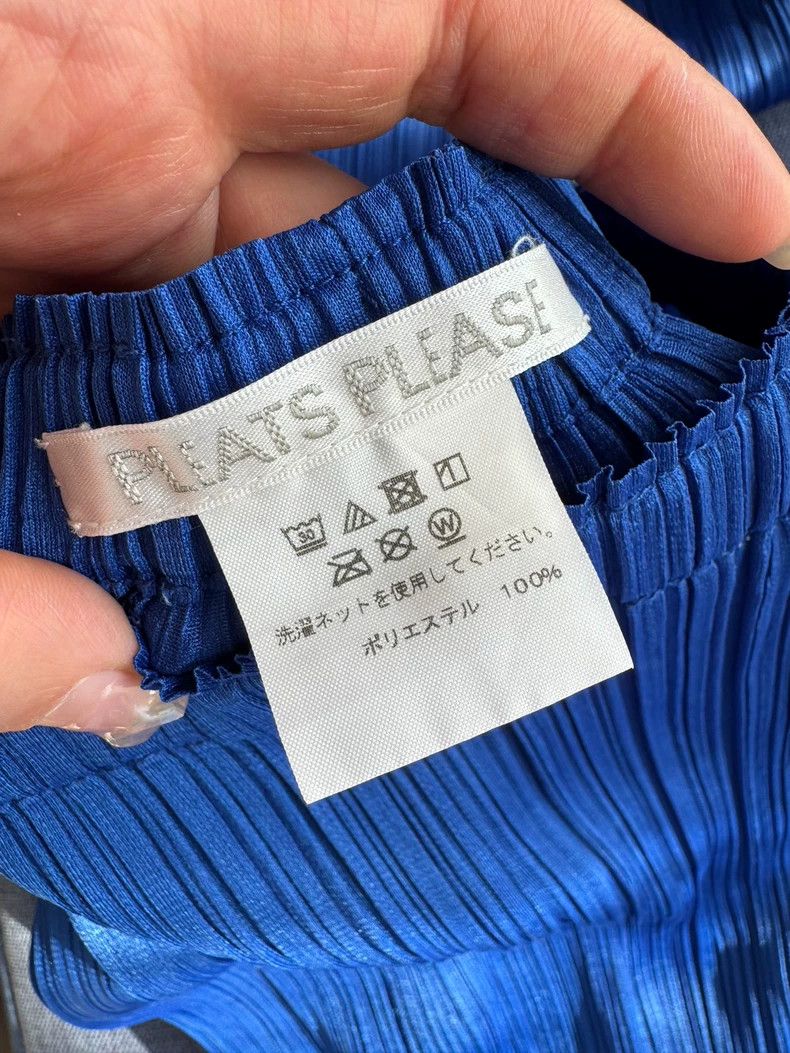 Issey Miyake Issey Miyake size:3 Lightning blue pleated short-sleeved s Size S / US 4 / IT 40 - 4 Thumbnail