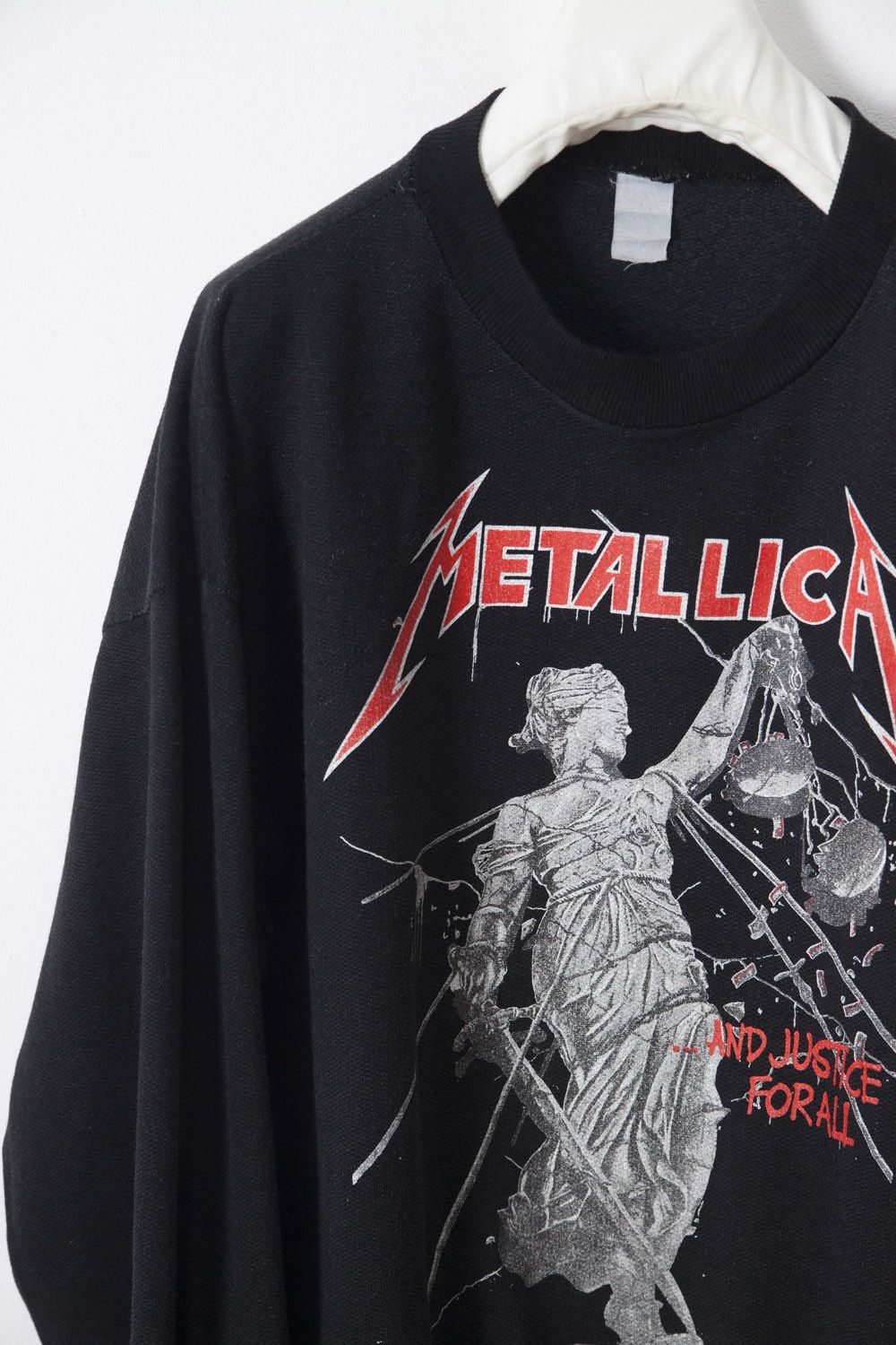 Vintage 1980's vintage Metallica And Justice For All sweatshirt Size US L / EU 52-54 / 3 - 2 Thumbnail