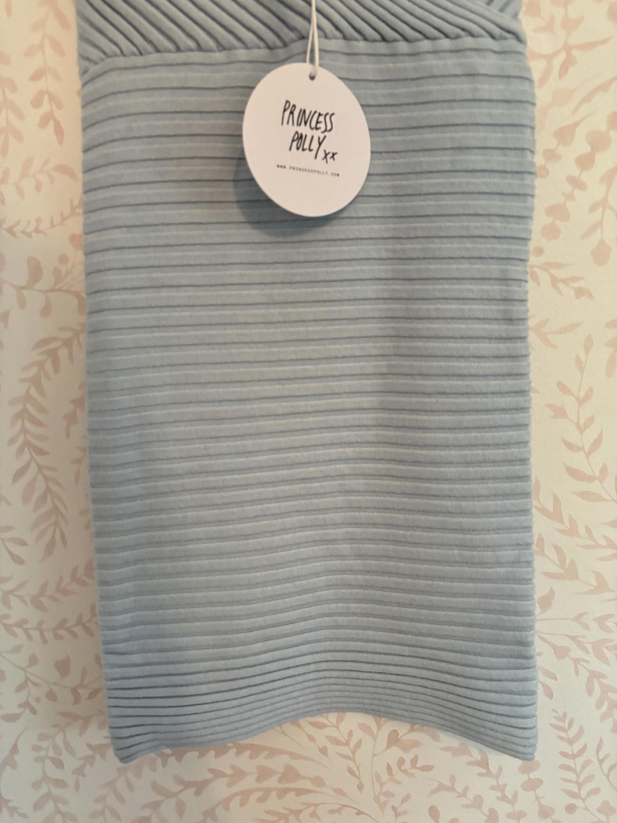 Designer NWT Princess Polly Light Blue Bodycon Dress Size S / US 4 / IT 40 - 3 Thumbnail