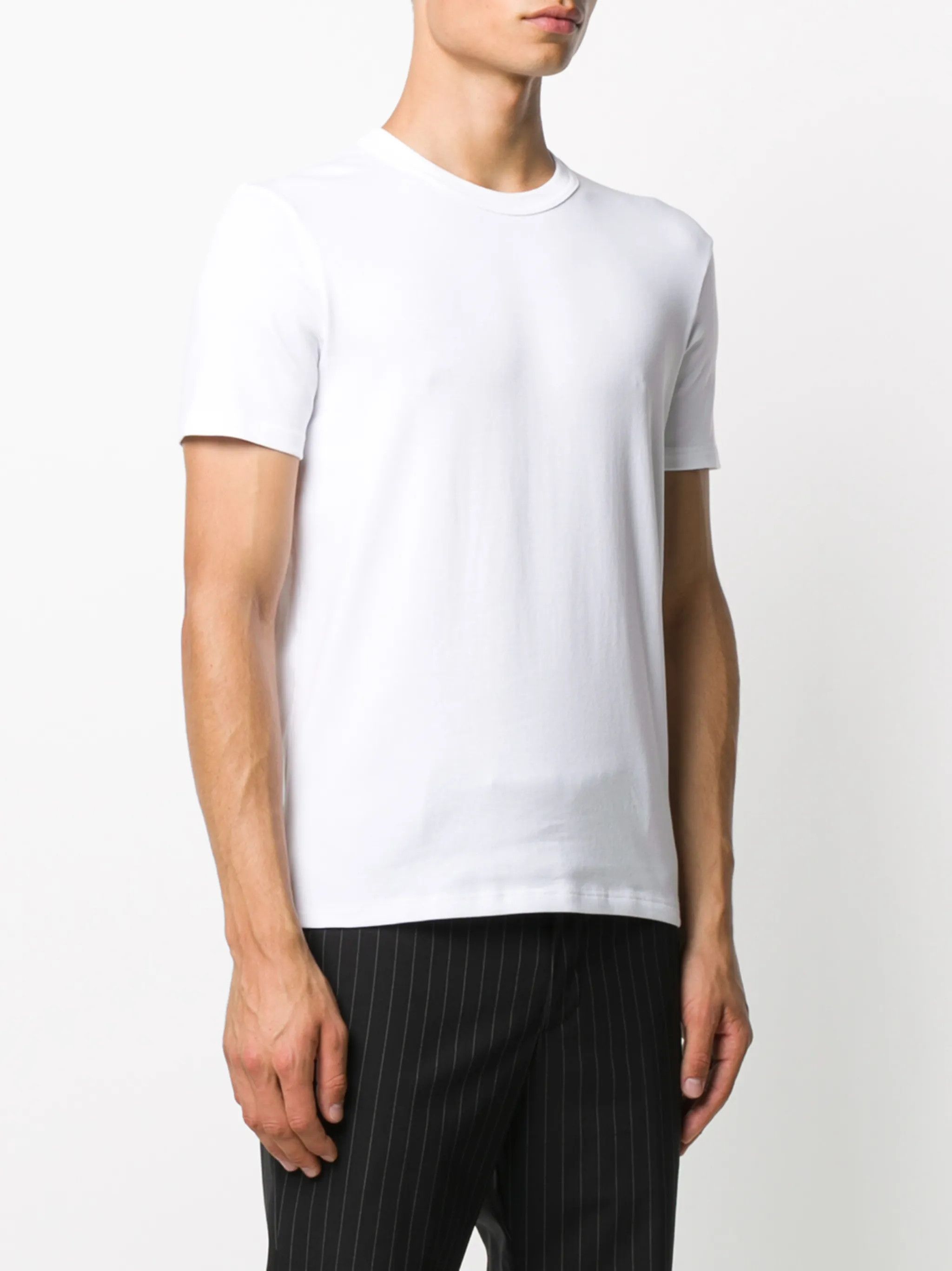 Tom Ford o1s22i1n0125 Cotton T-Shirt in White Size US S / EU 44-46 / 1 - 3 Thumbnail