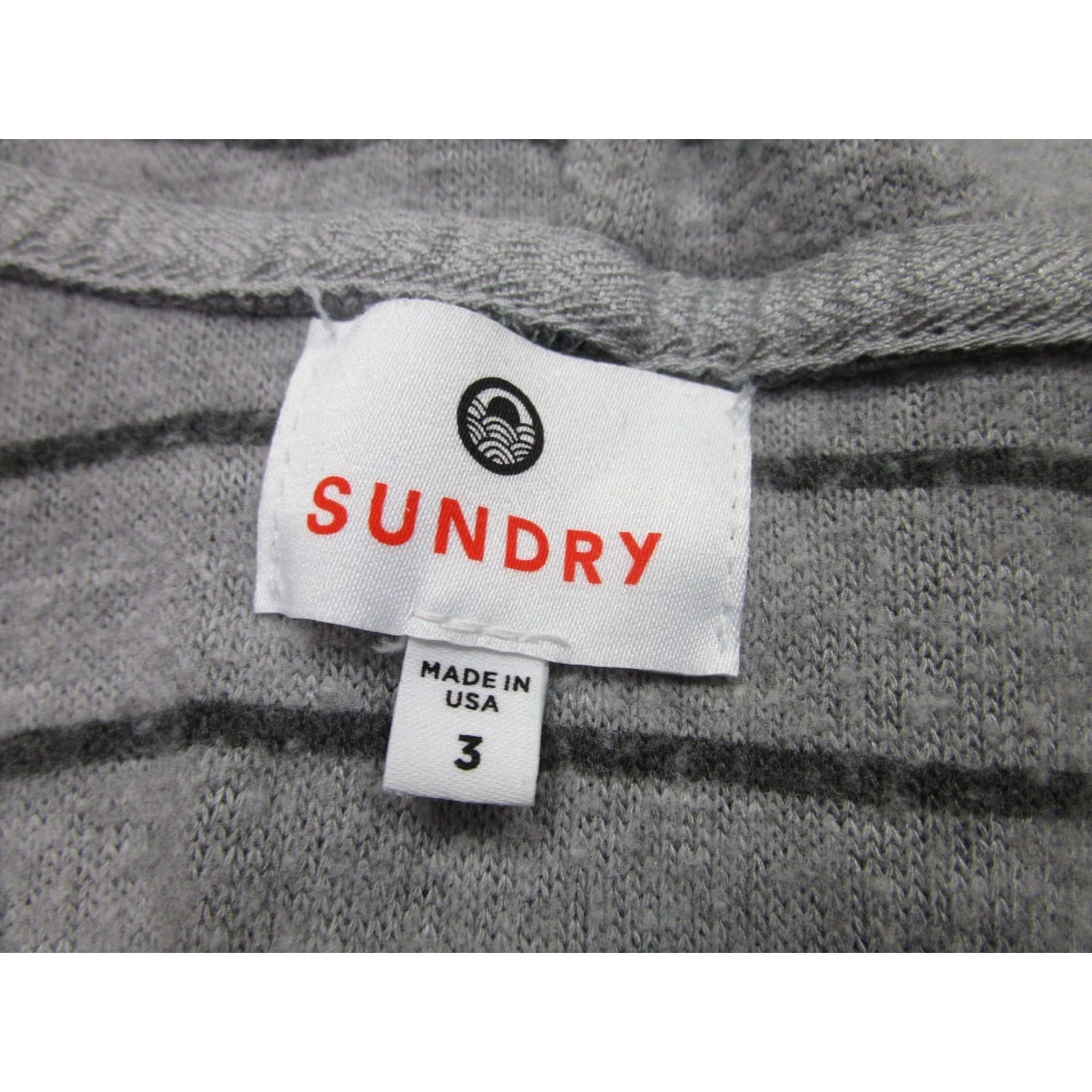 Sundry Sundry Sundry Brand Sundry Gray Striped Zip Hoodie Sweatshirt Fleece Polyester Blend Wool? No. Size M / US 6-8 / IT 42-44 - 6 Thumbnail