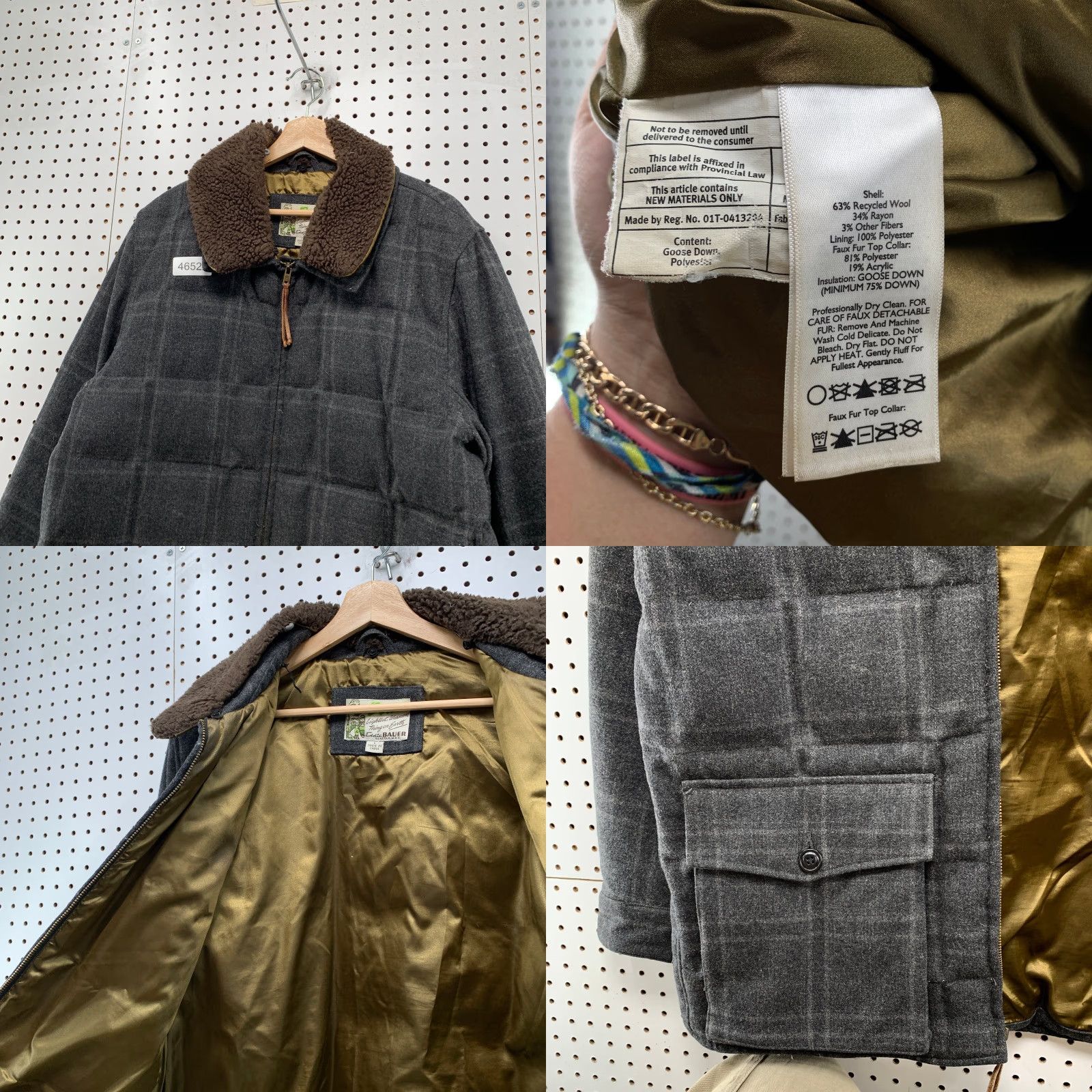 Eddie Bauer VINTAGE Eddie Bauer Down Wool Yukon Jacket Mens L Removable Sherpa Collar EB550 Jacket Size US L / EU 52-54 / 3 - 8 Thumbnail