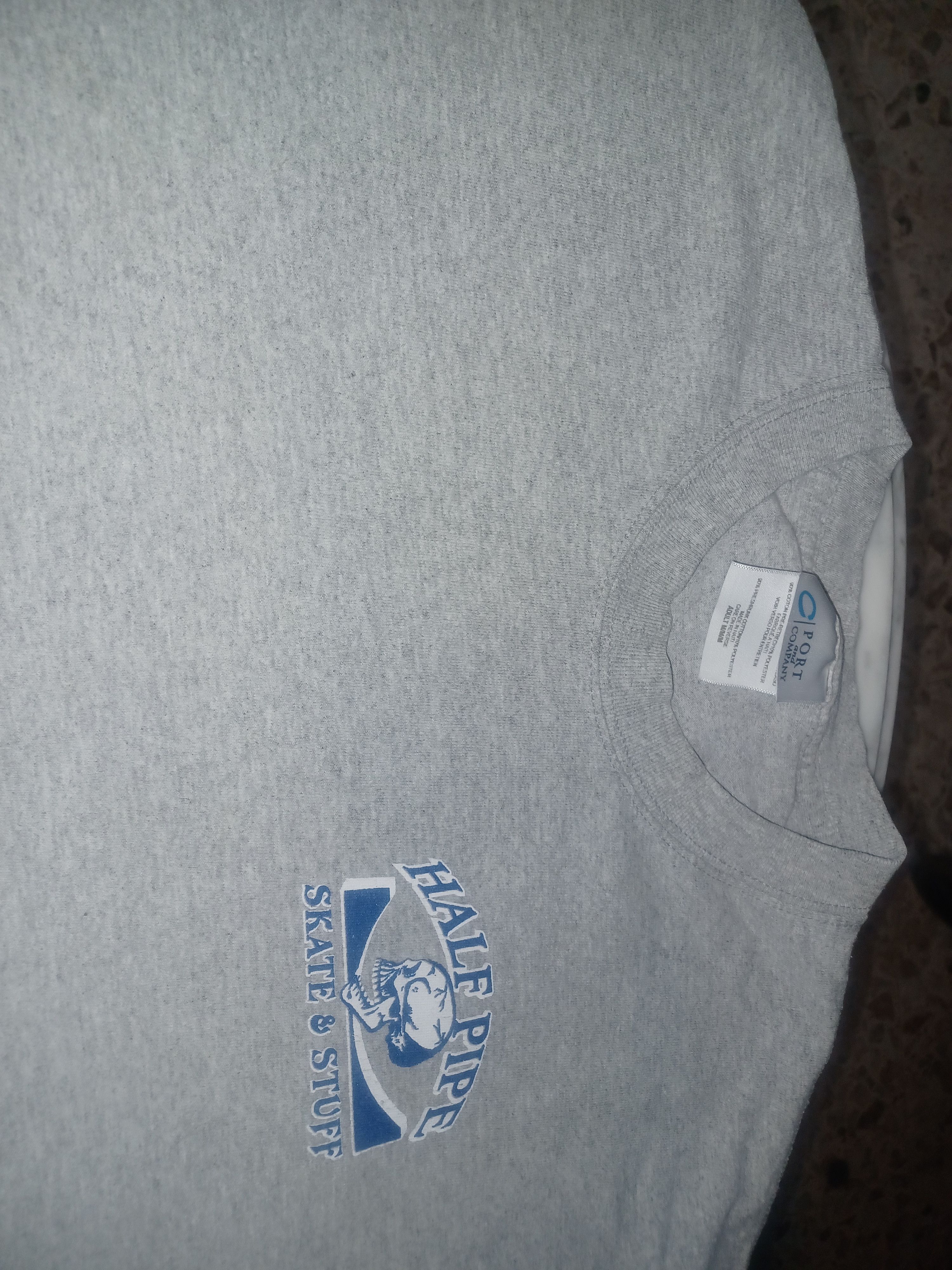 Other Half Pipe Skate & Stuff Tee Medium Gray White Blue Size US M / EU 48-50 / 2 - 3 Thumbnail
