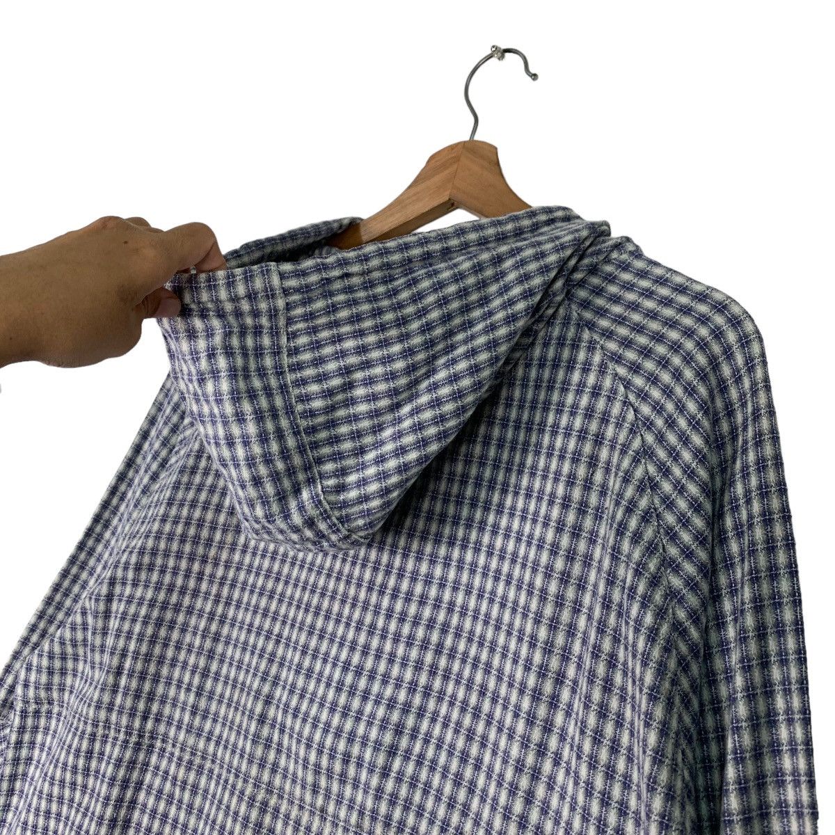 Japanese Brand UH!! LAND 33 Checked Anorak Hoodie Jacket #0829-C37 Size US L / EU 52-54 / 3 - 10 Thumbnail