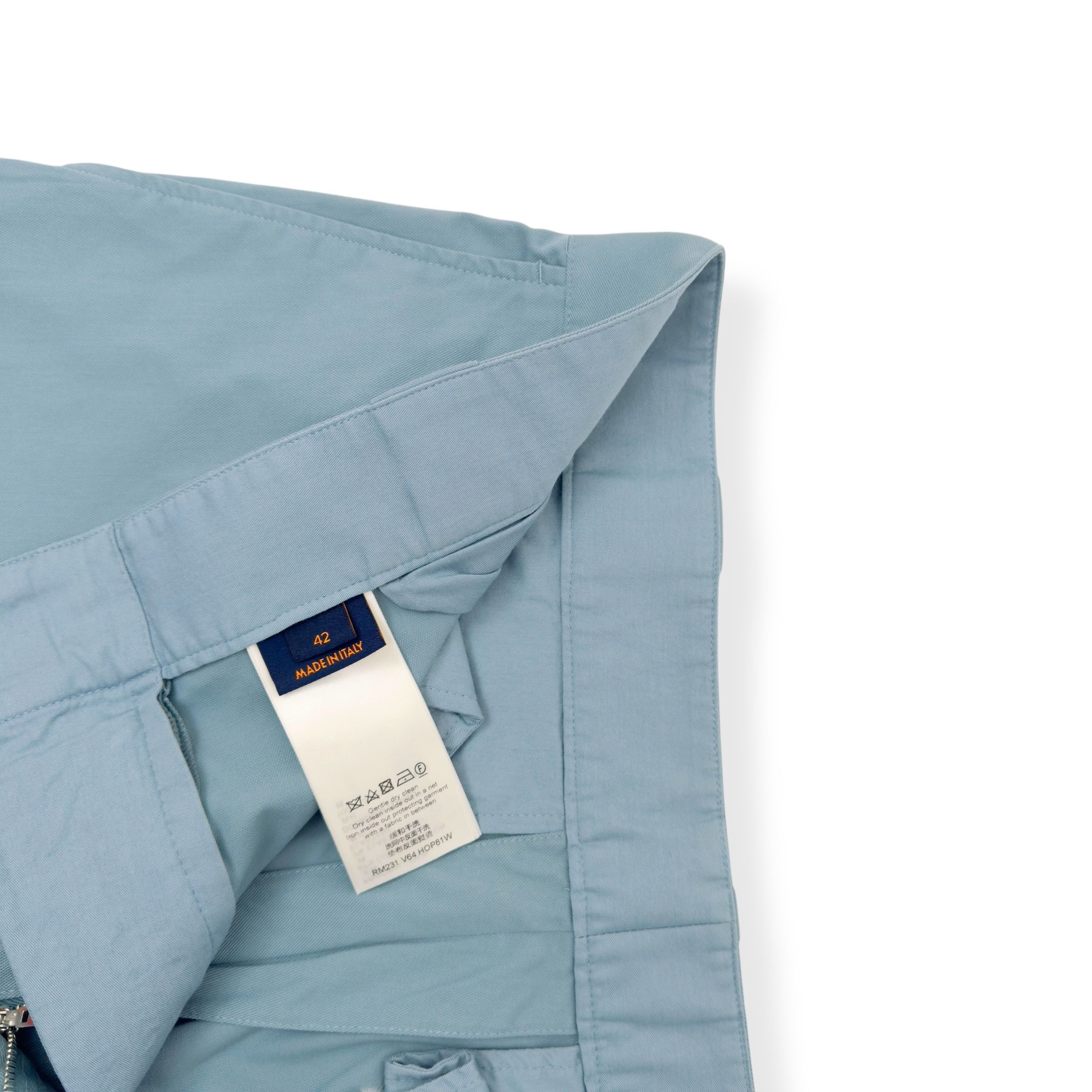 Louis Vuitton LOUIS VUITTON LV AIRPLANE REGULAR CHINO TROUSERS BLUE 42 / M Size US 34 / EU 50 - 8 Thumbnail