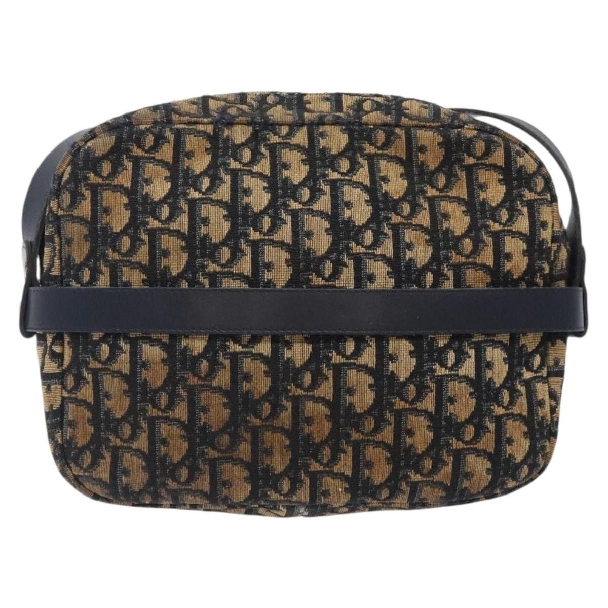 Dior DIOR Trotter Canvas Shoulder Bag Navy Gold Size ONE SIZE - 3 Thumbnail