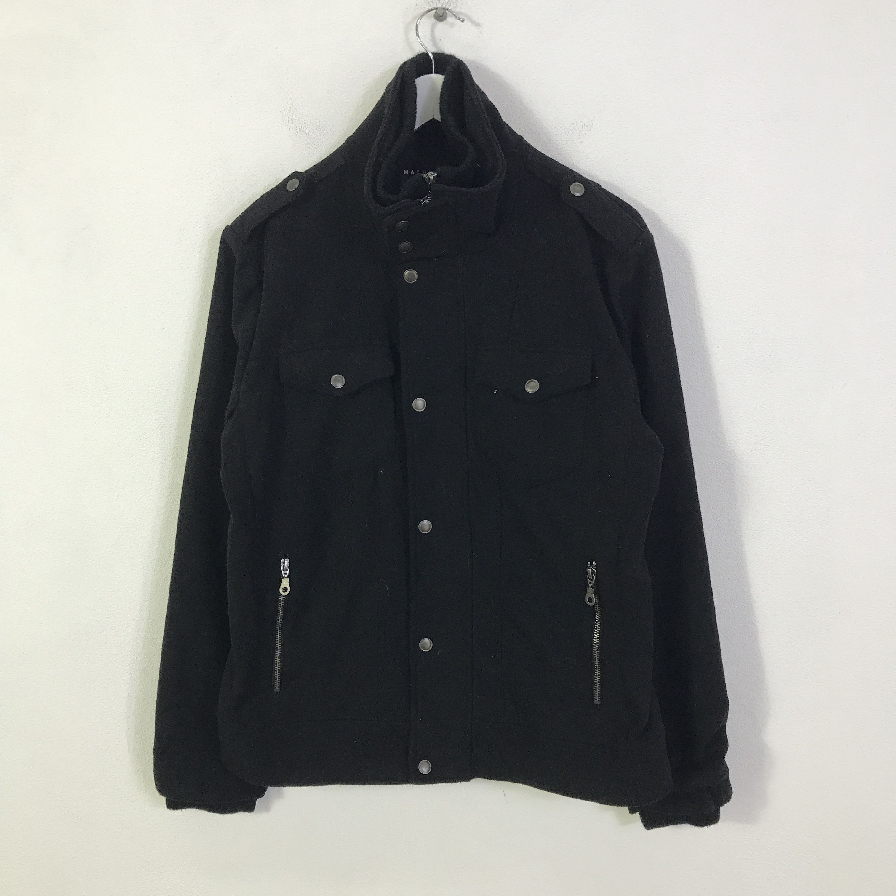 Japanese Brand Vtg machope Wool jacket K128B3 Size US L / EU 52-54 / 3 - 1 Thumbnail