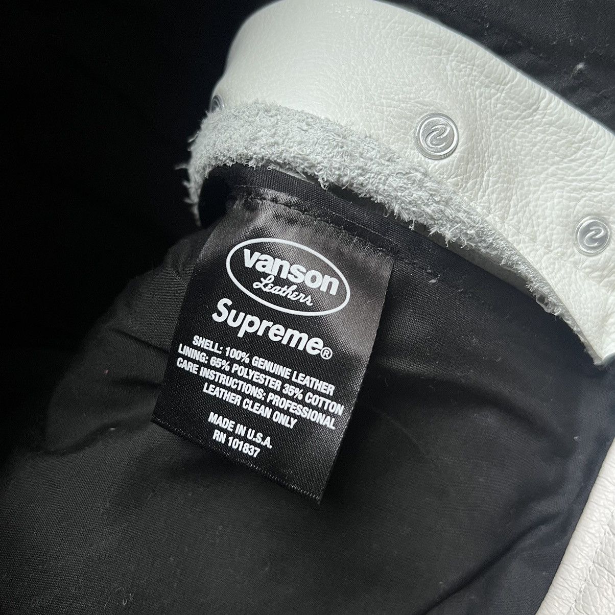 Supreme Supreme Ghost-rider Vanson Leather Pants (White) Size US 32 / EU 48 - 9 Thumbnail
