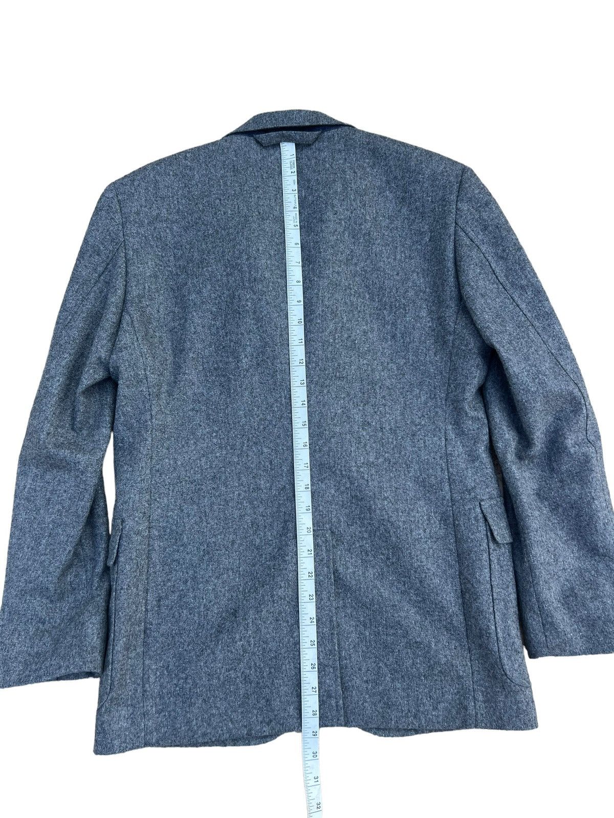 Blue Blue Japan Vintage Blue Blue Japan Grey Wool Coat Blazer Jacket Size US M / EU 48-50 / 2 - 5 Thumbnail