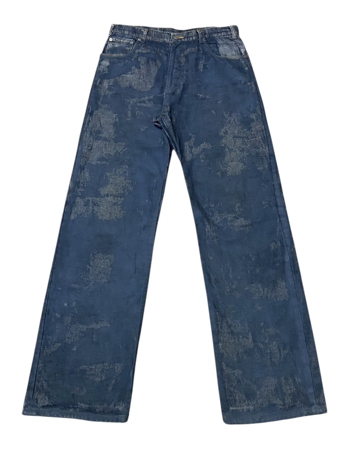 Japanese Brand Rare Design Vintage Brand Slyandrobby Patterned Jeans 2000s Size US 33 - 1 Thumbnail