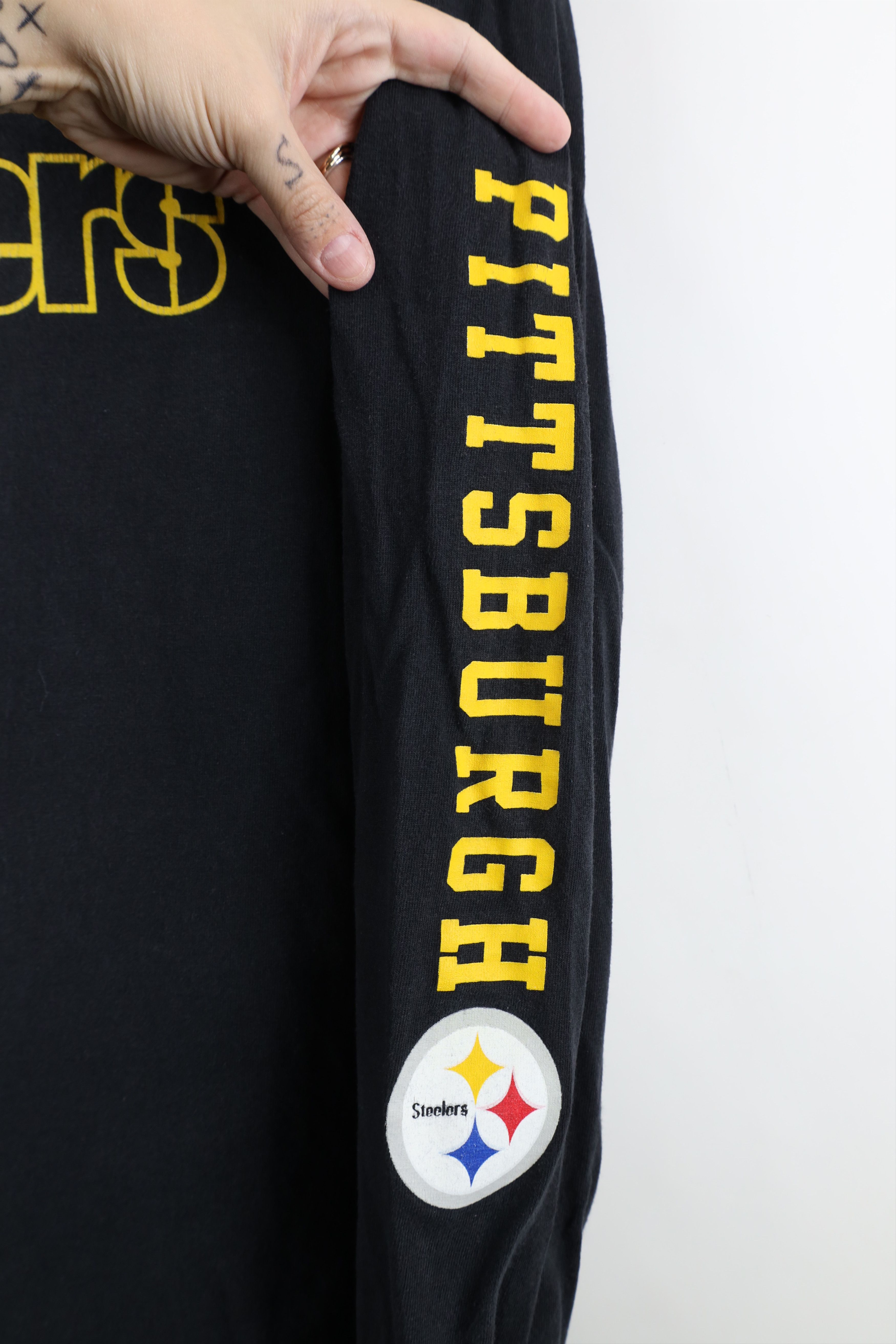 Vintage Vintage 90s Pittsburgh Steelers Football Long Sleeve T-Shirt Size US L / EU 52-54 / 3 - 5 Thumbnail