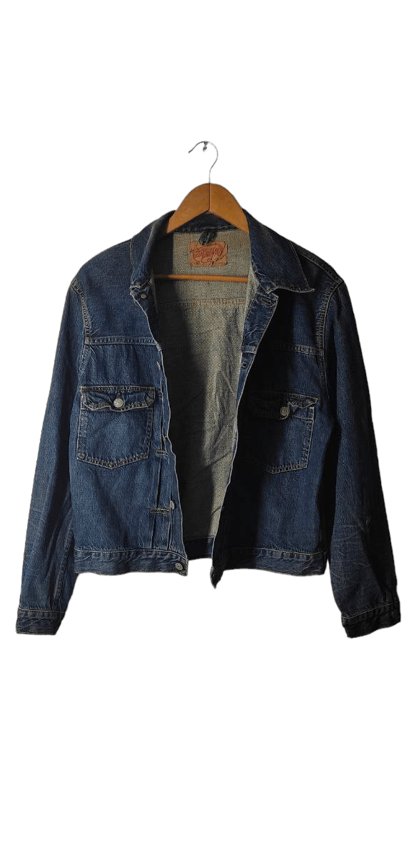 Japanese Brand VINTAGE BARTACK SELVADGE DENIM TRUCKER JACKET Size US M / EU 48-50 / 2 - 12 Thumbnail