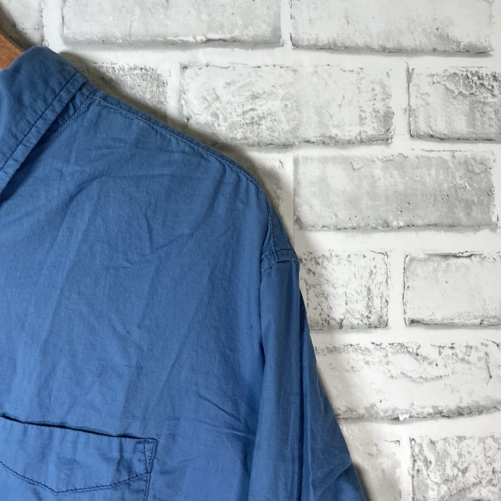 Lucky Brand Lucky Brand Shirt Men XL Blue Surf California Long Sleeve Button-Up Size US XL / EU 56 / 4 - 2 Thumbnail