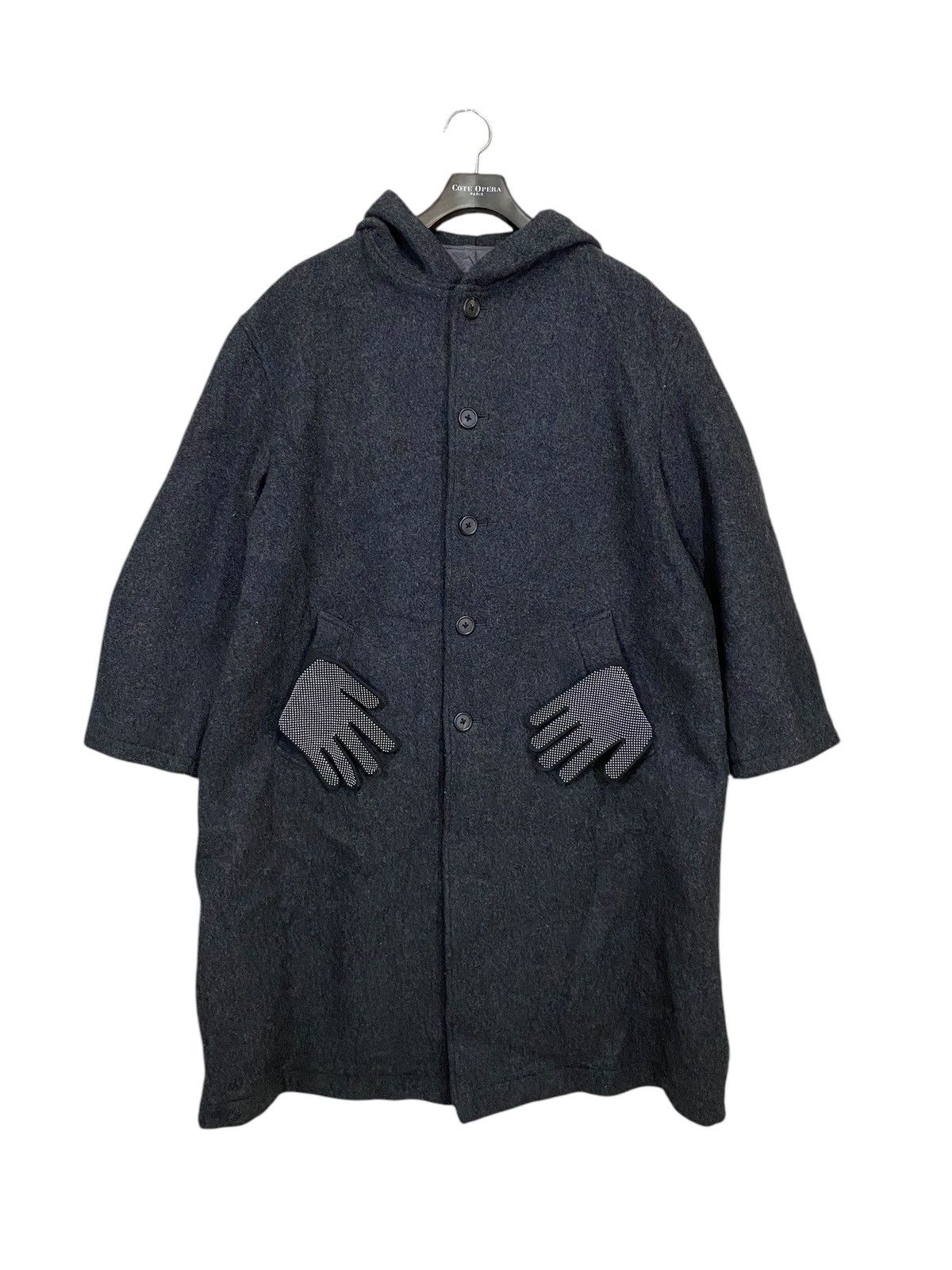 Yohji Yamamoto 🔥YOHJI YAMAMOTO🔥 y's for men longcoat wool jacket big size Size US XL / EU 56 / 4 - 4 Thumbnail