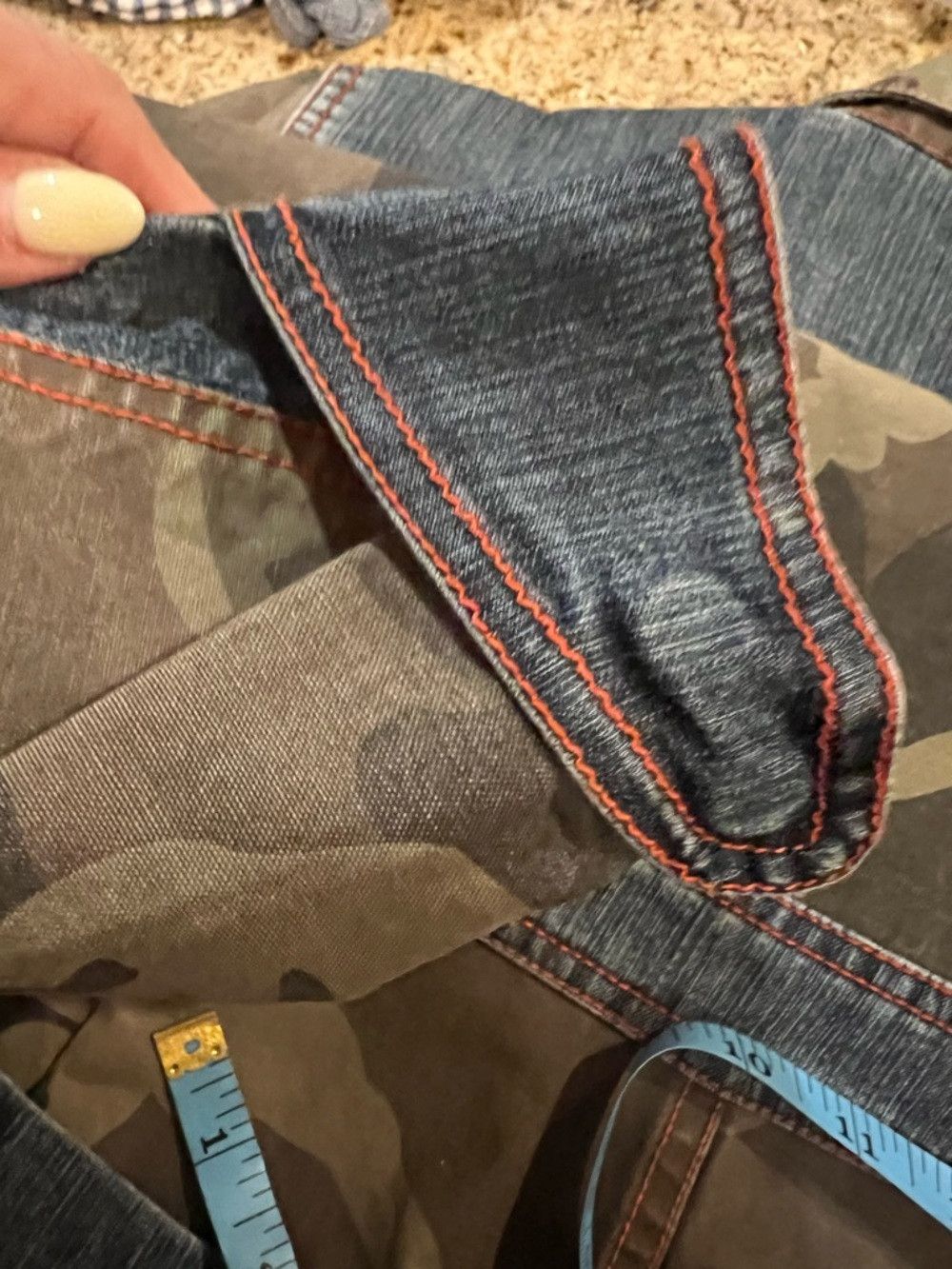 Other La Bohème Jonah Camo Jumpsuit Denim Patch Pocket Zip Front Size 30" / US 8 / IT 44 - 9 Thumbnail