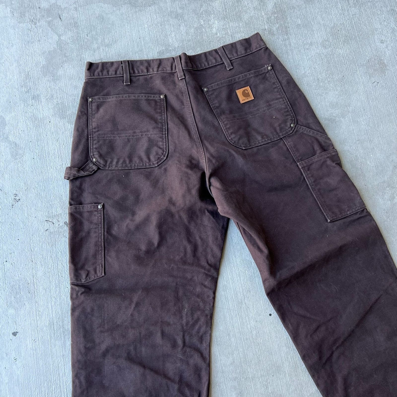 Carhartt × Vintage Carhartt brown double knee work wear carpenter pants Size US 33 - 6 Thumbnail