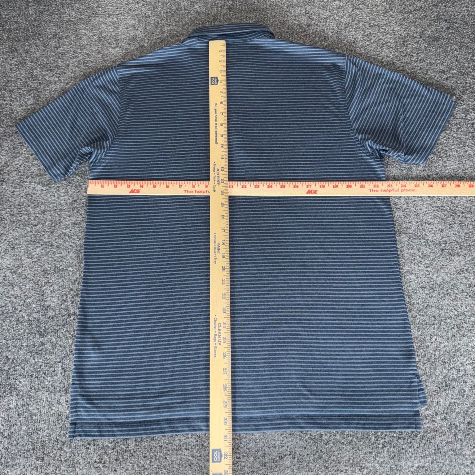 Other Dunning Golf Polo Shirt Mens Large Blue Striped Short Sleeve Size US L / EU 52-54 / 3 - 5 Thumbnail