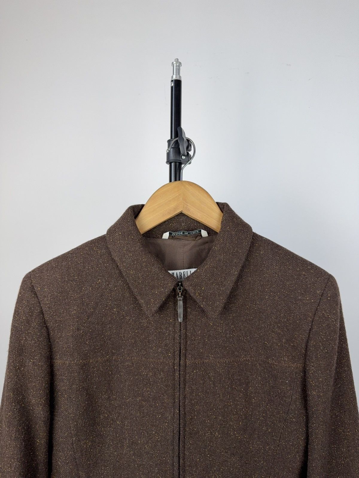 Max Mara × Vintage MARELLA Wool Skirt Suit Brown Tweed Set Made in Italy 10/M Size M / US 6-8 / IT 42-44 - 3 Thumbnail