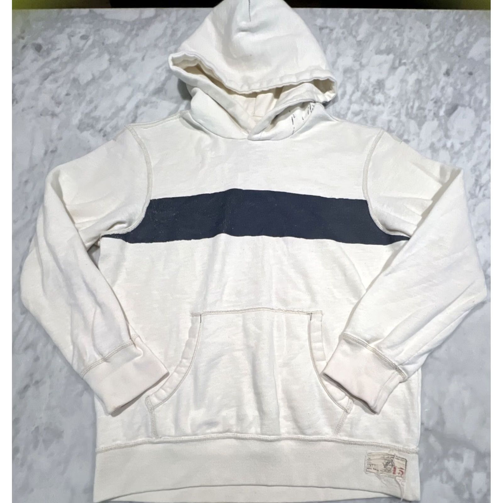 American Eagle Outfitters American Eagle Outfitters Hoodie Mens Large Eagle On Hood Graphic Print Pullover Beige Size US L / EU 52-54 / 3 - 3 Thumbnail