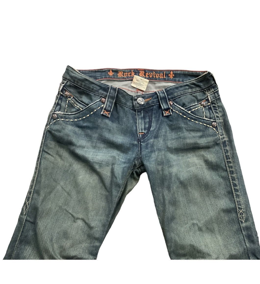 Rock Revival Flared Cyber Goth Style Rock Revival Lowrise Jeans Size US 31 - 4 Thumbnail