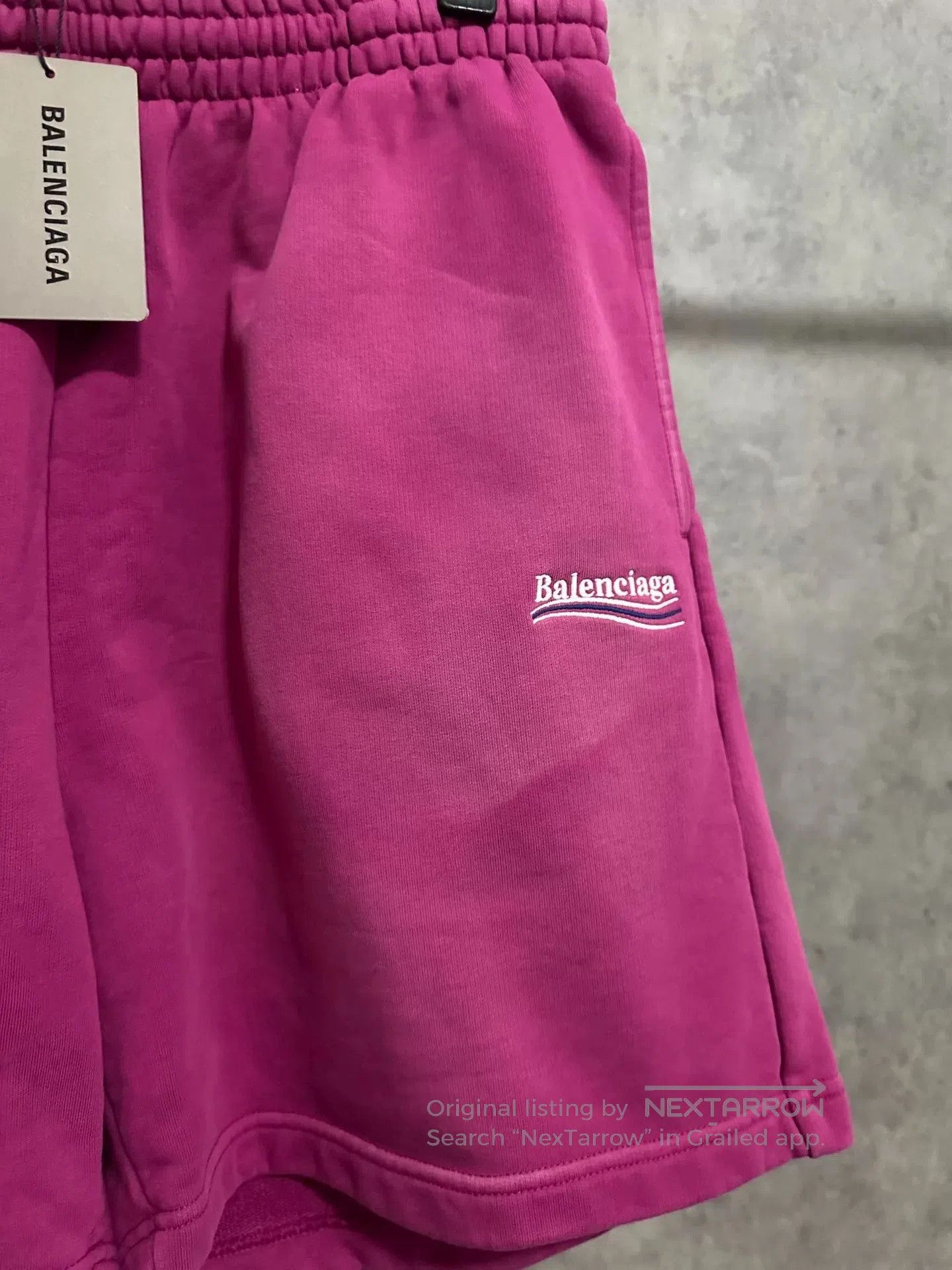 Balenciaga balenciaga embroidered pink shorts. Size US 26 / EU 42 - 2 Thumbnail