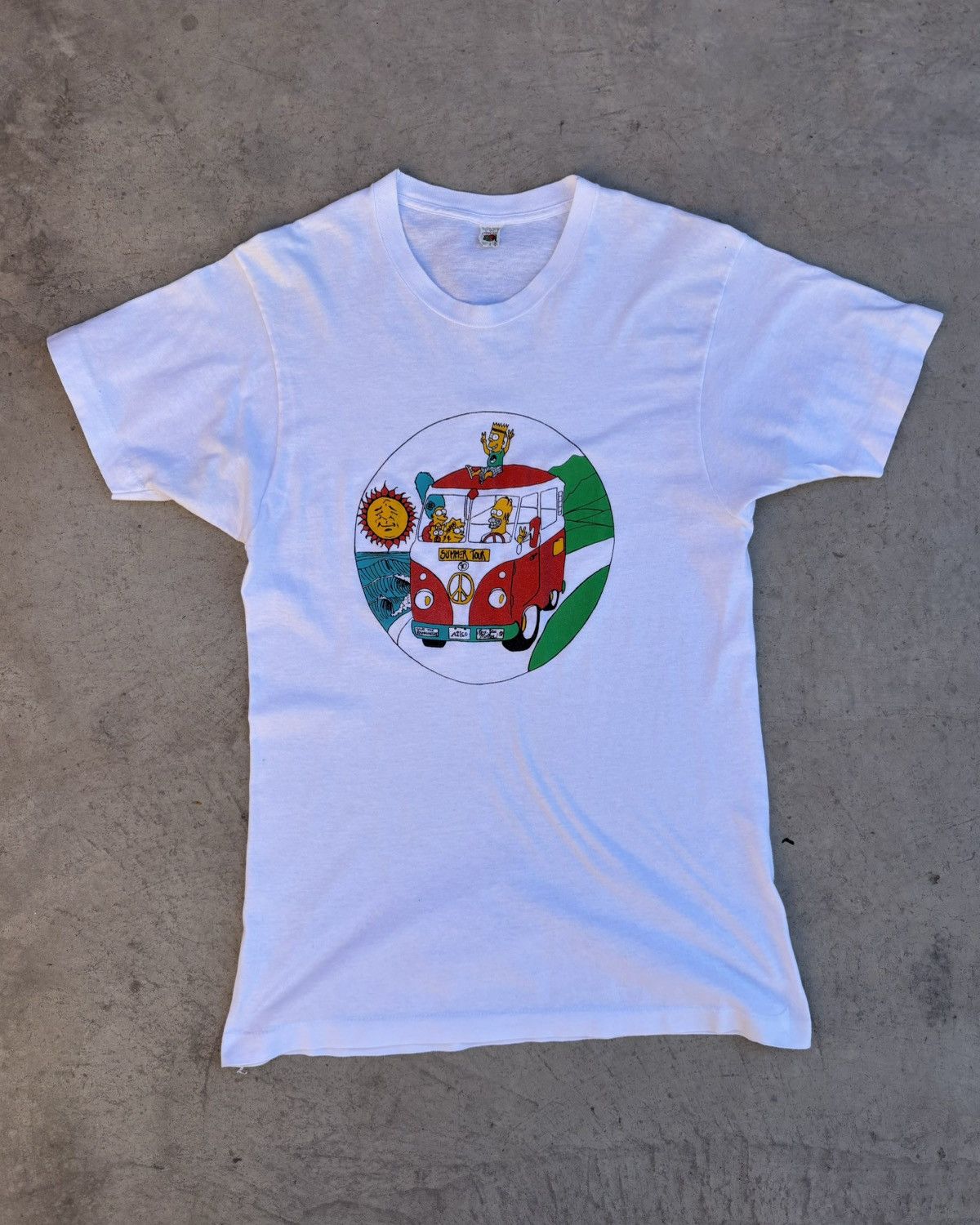 The Simpsons × Vintage 80’s The Simpsons Summer Tour Rare Tee Size US L / EU 52-54 / 3 - 1 Thumbnail