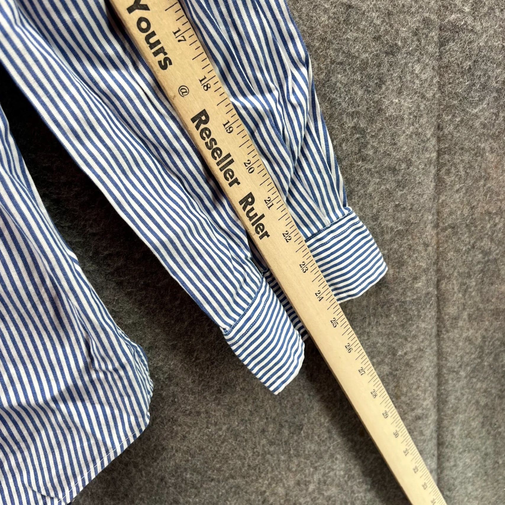 Ralph Lauren VINTAGE Ralph Lauren Shirt Mens 16.5 Blue Stripes Button Up Classic Oxford Pony Size US XL / EU 56 / 4 - 5 Thumbnail