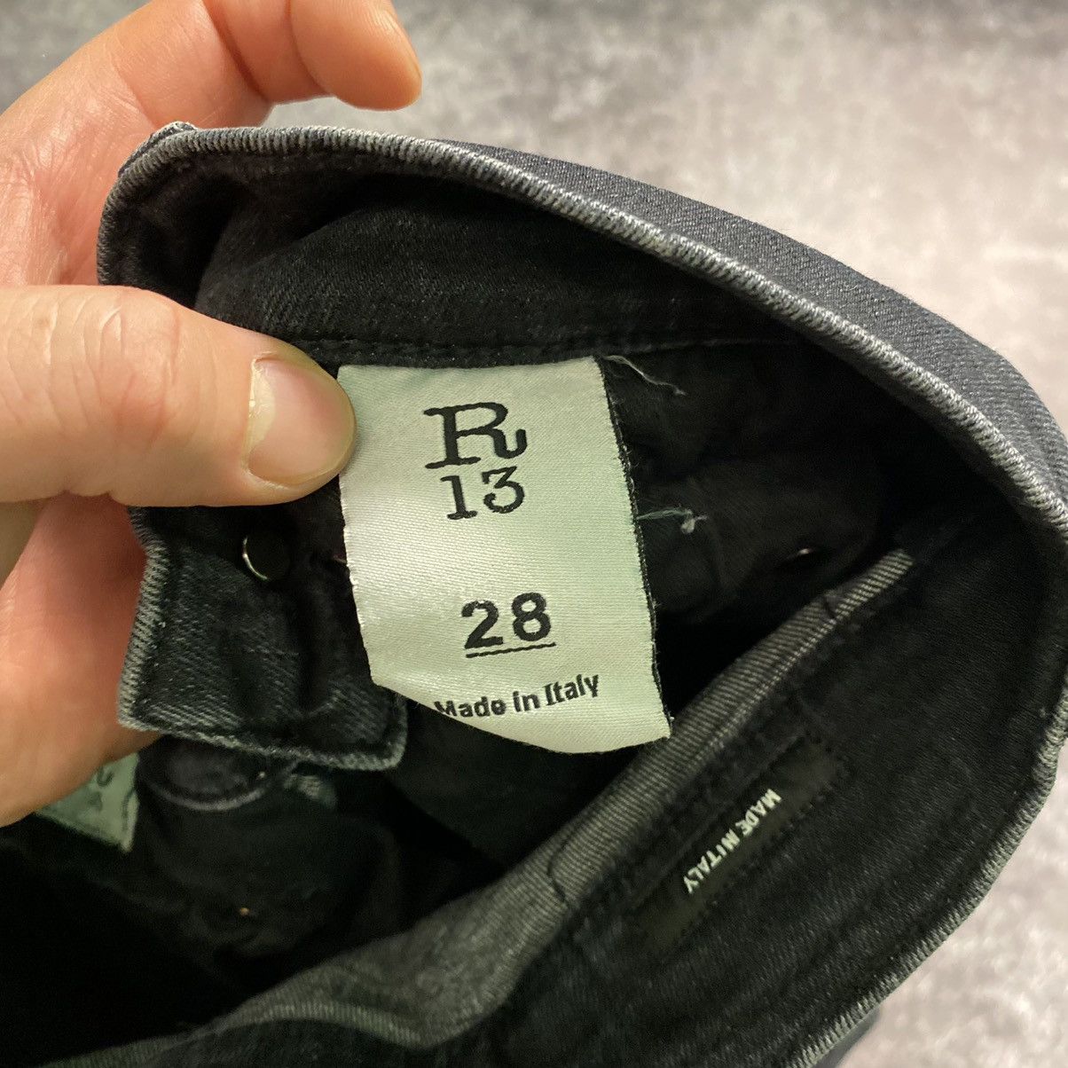Japanese Brand × R13 Rare R-13 Black Boy Denim Size US 28 / EU 44 - 18 Thumbnail