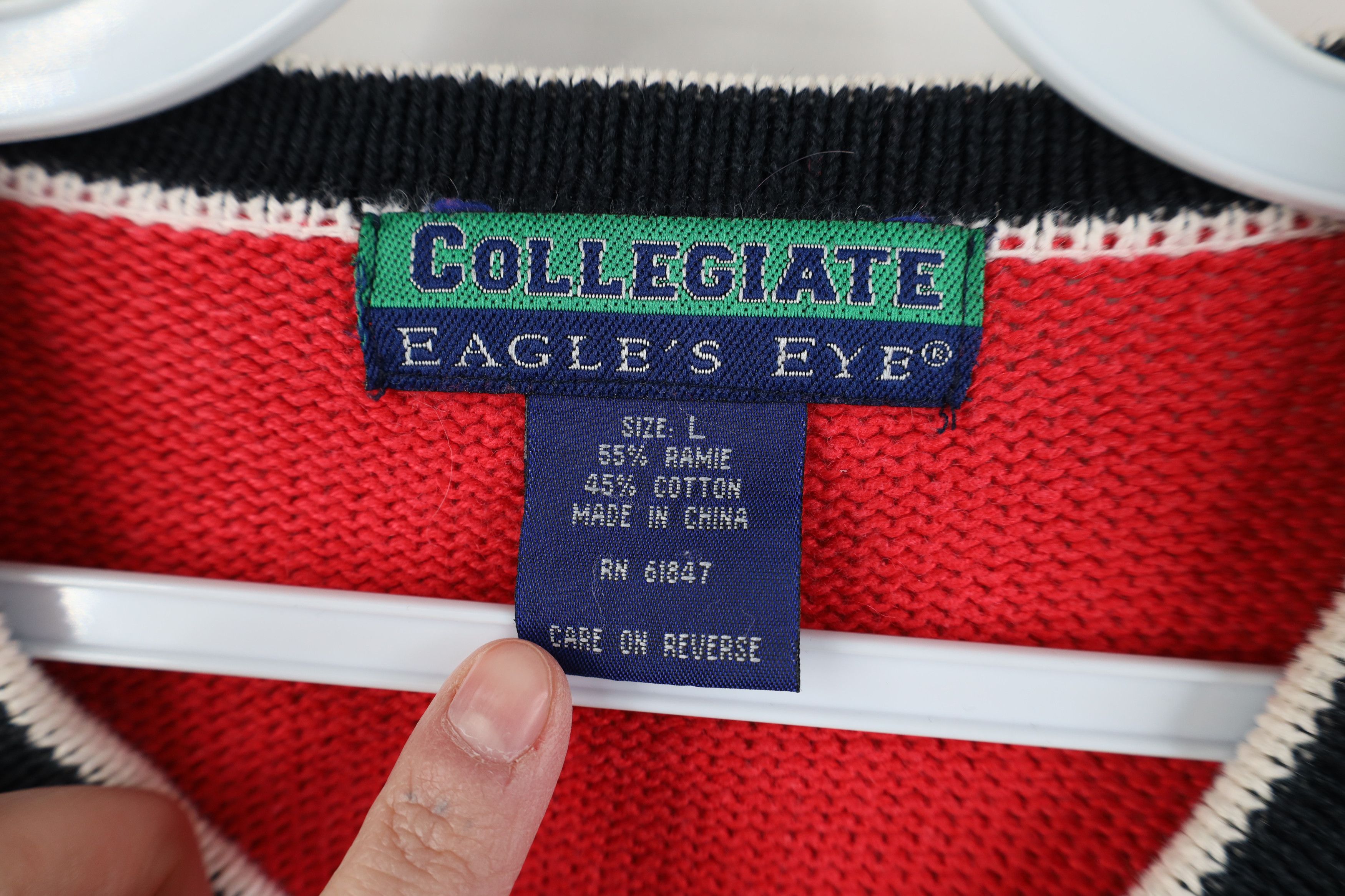 Vintage Vintage 90s Ohio State University Football Full Zip Sweater Size L / US 10 / IT 46 - 6 Thumbnail