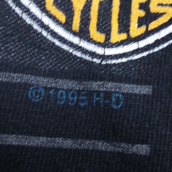 Harley Davidson × Vintage Vintage Harley-Davidson Eagle Born In USA T-Shirt Size US L / EU 52-54 / 3 - 3 Thumbnail