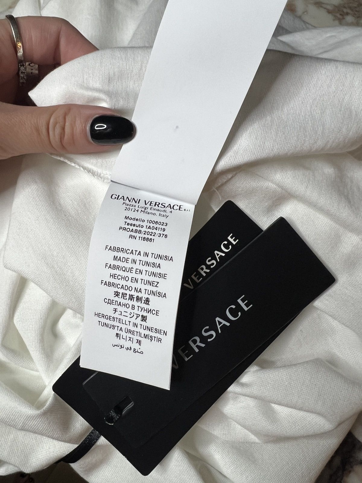 Versace Versace White Graphic Logo Tee — New with Tags — Size XL Size US XL / EU 56 / 4 - 9 Thumbnail