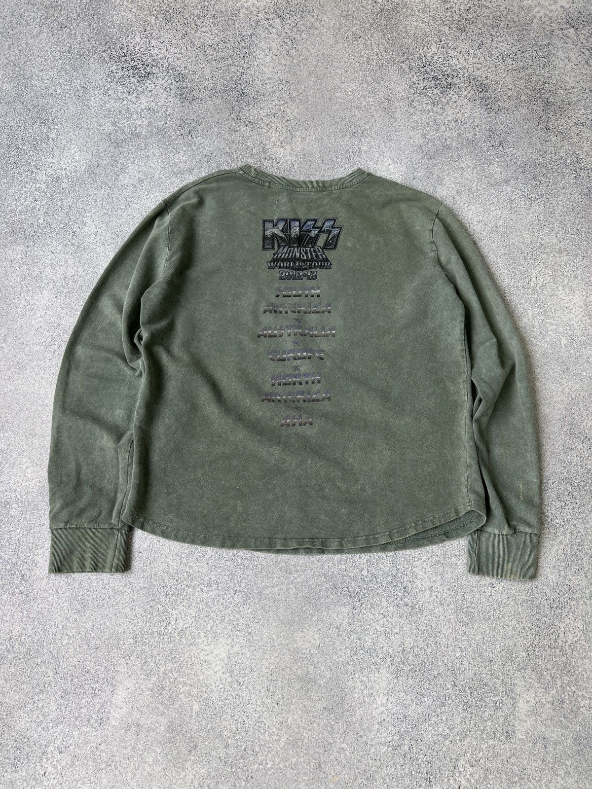 Vintage Kiss Tour Merch Long sleeve tee