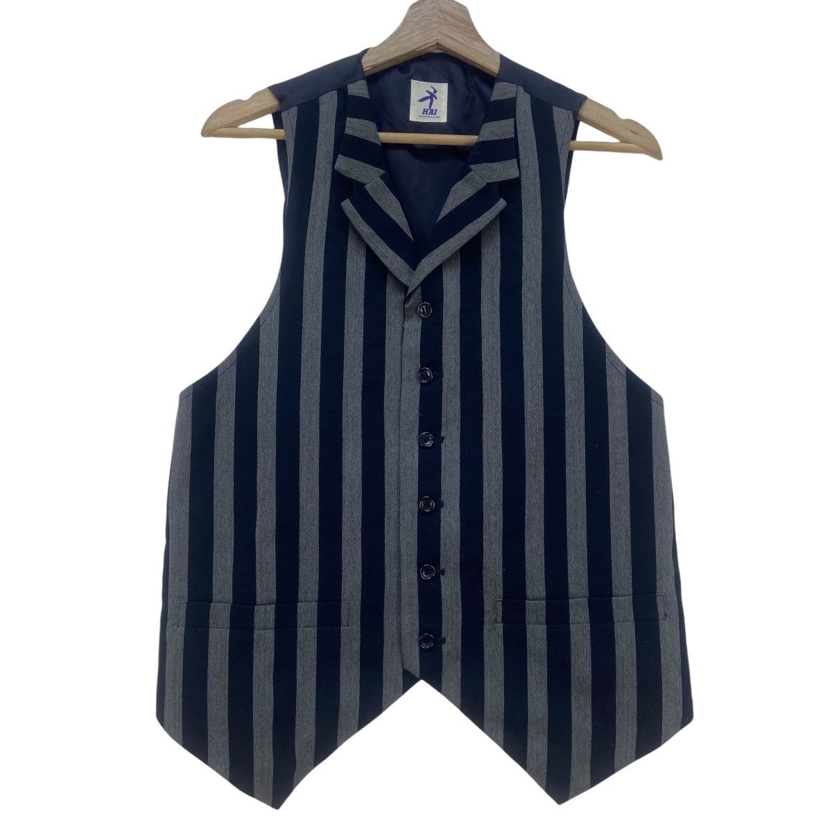 Hai Sporting Gear Hai Sporting Gear by Issey Miyake Striped Vests Size US XS / EU 42 / 0 - 2 Thumbnail