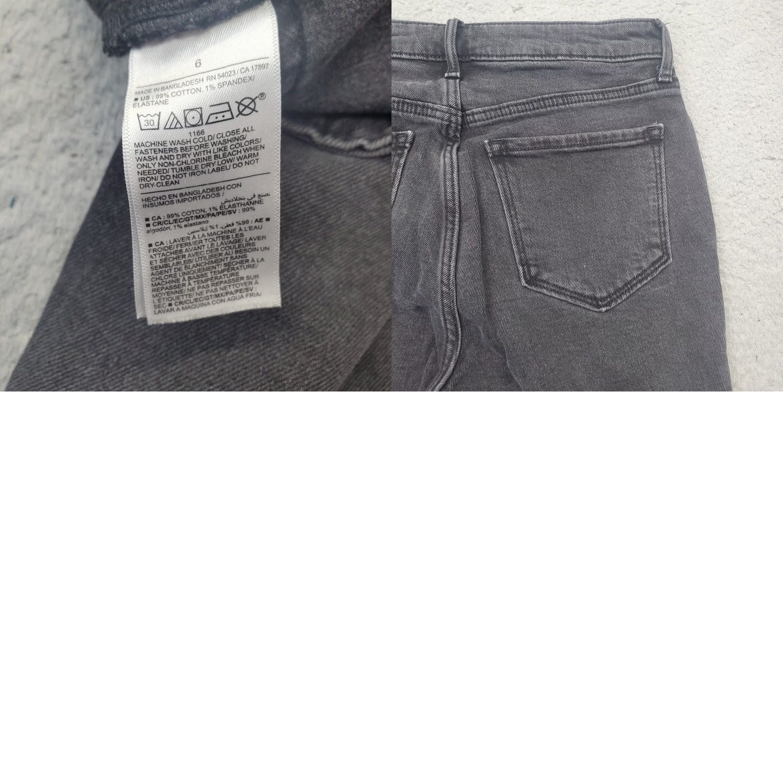 Old Navy Old Navy Womens 6 Black Denim Flare Jeans High-Rise 5-Pocket Comfort Stretch Size 28" / US 6 / IT 42 - 8 Thumbnail