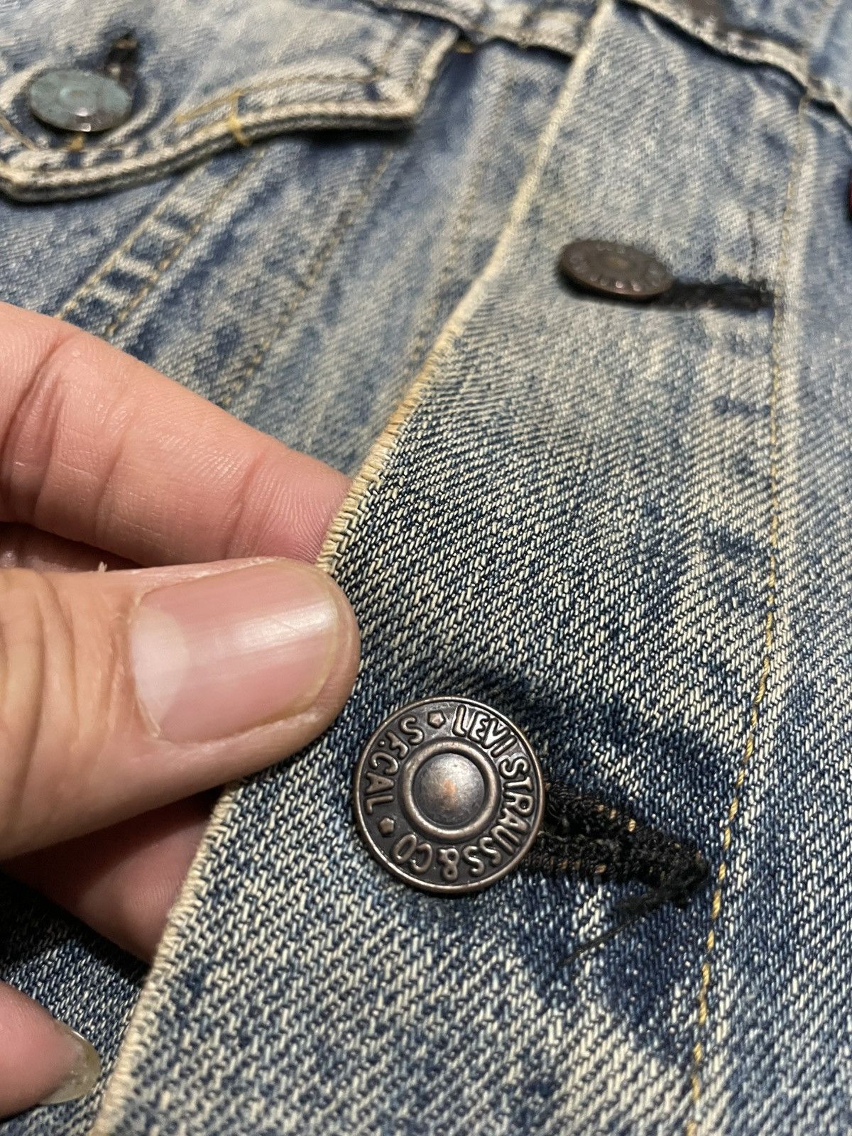 Levi's Levis Big E 71557denim Jacket Size US S / EU 44-46 / 1 - 2 Thumbnail