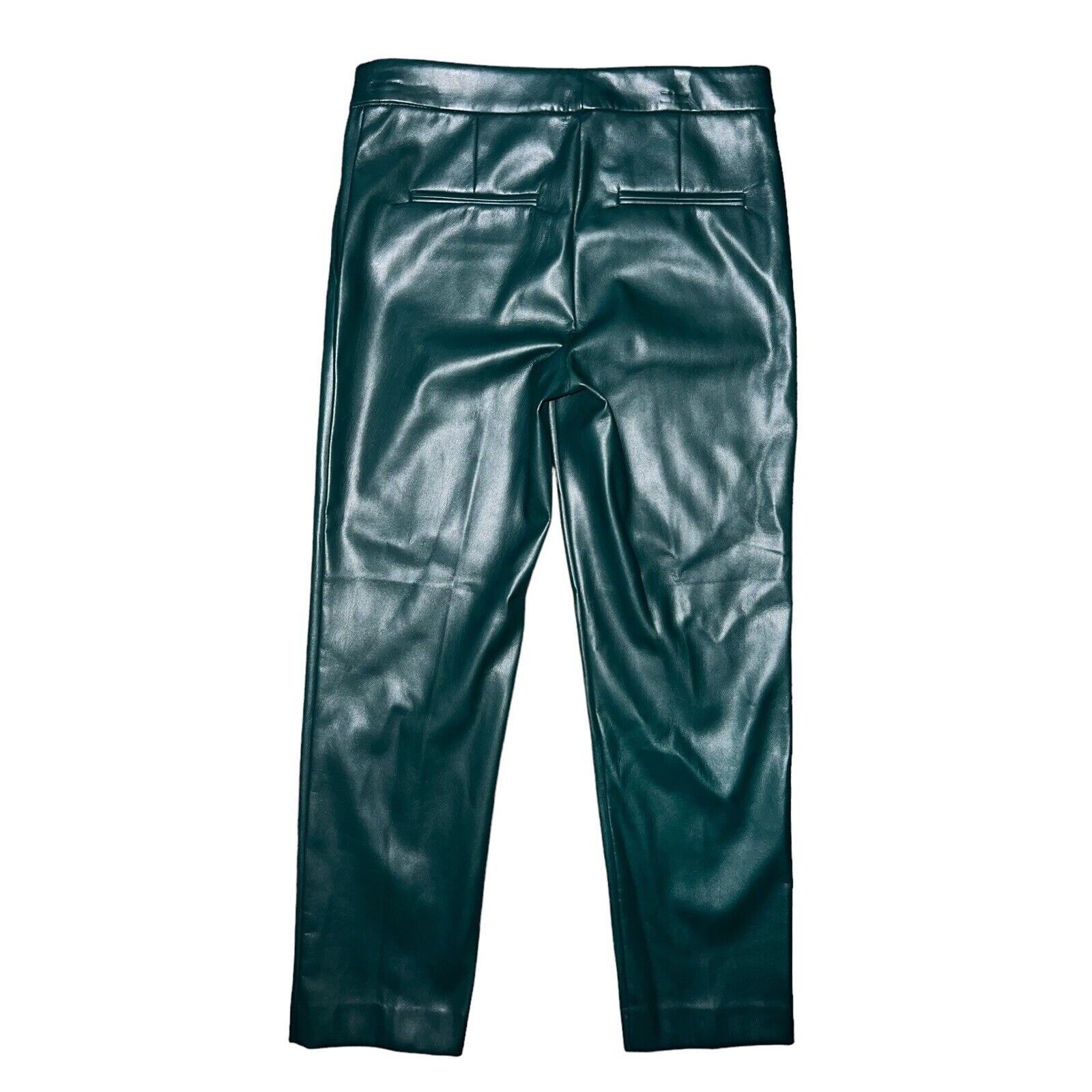 Ann Taylor Ann Taylor High Rise Eva Ankle Pant Faux Leather Curvy SZ 2 Size 26" / US 2 / IT 38 - 4 Thumbnail