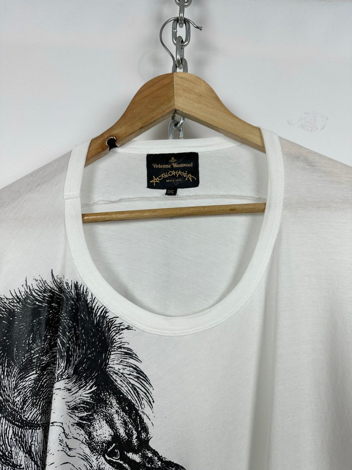 Vivienne Westwood Vivienne Westwood Anglomania Graphic Lion Orb White T-Shirt Size US XL / EU 56 / 4 - 8 Thumbnail