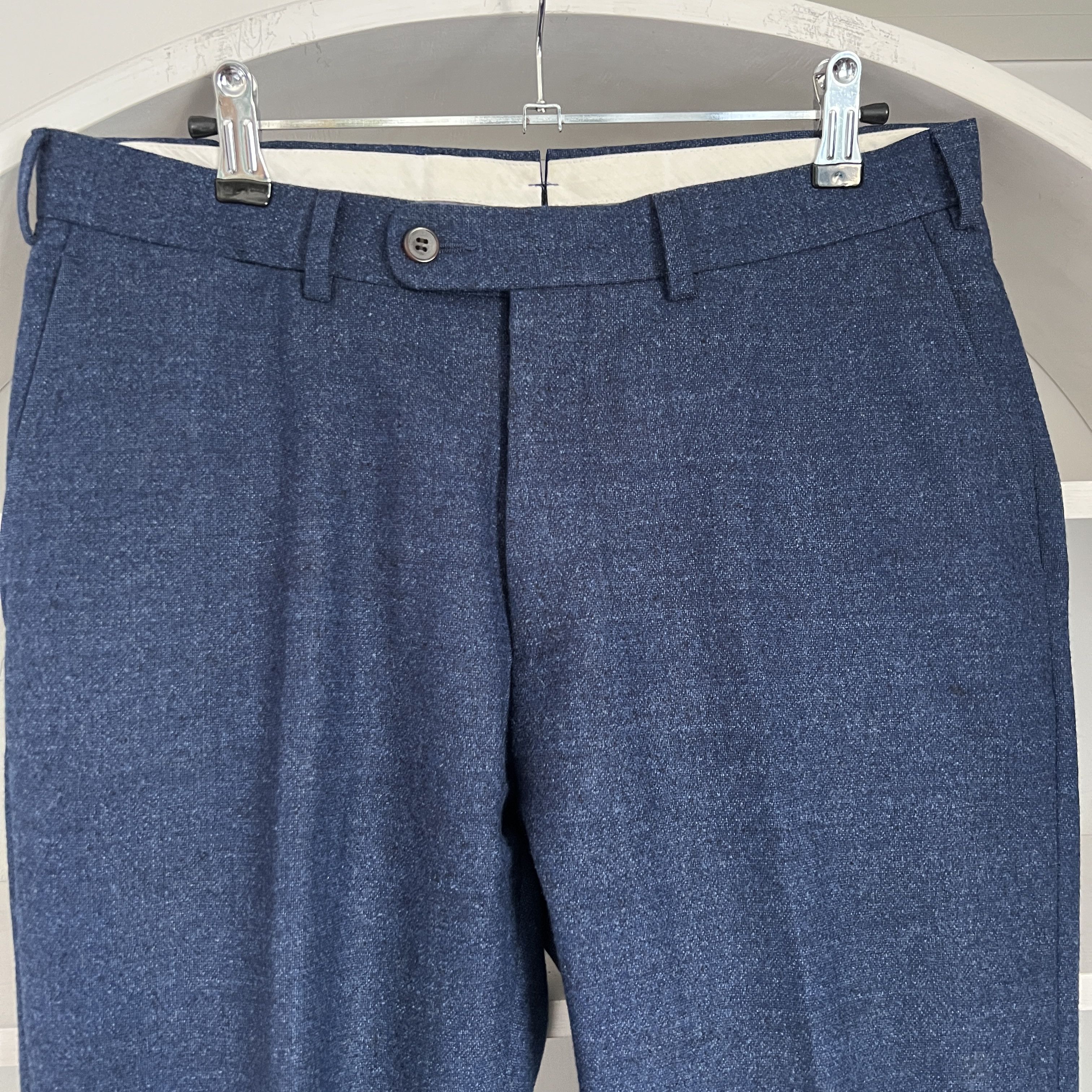 Suitsupply Men's SUITSUPPLY BRESCIA Wool Blue Suit Casual Pants Size 46 Size 46R - 6 Thumbnail